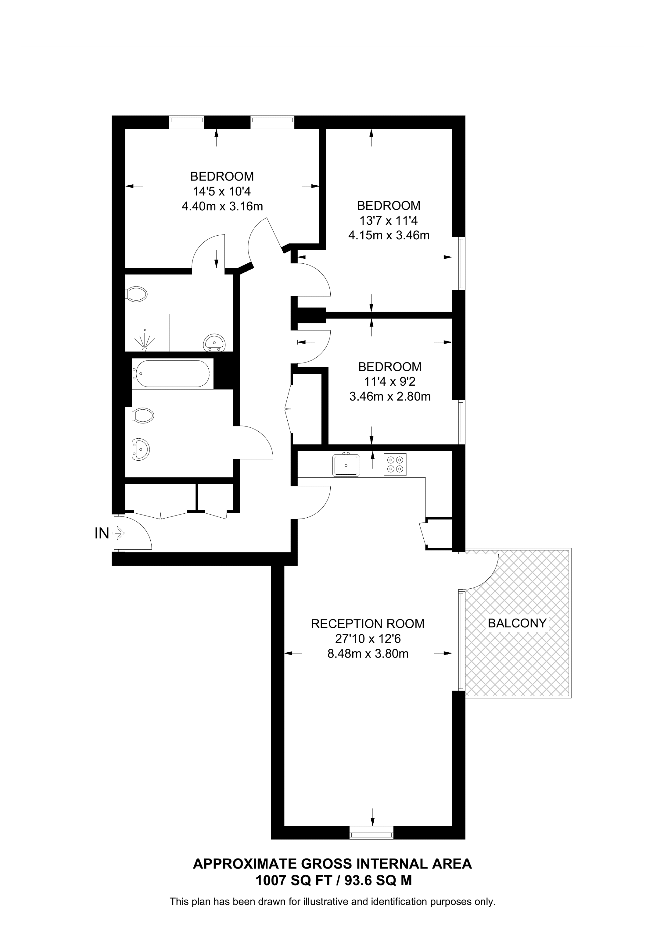 Cheering Lane, Stratford floorplan