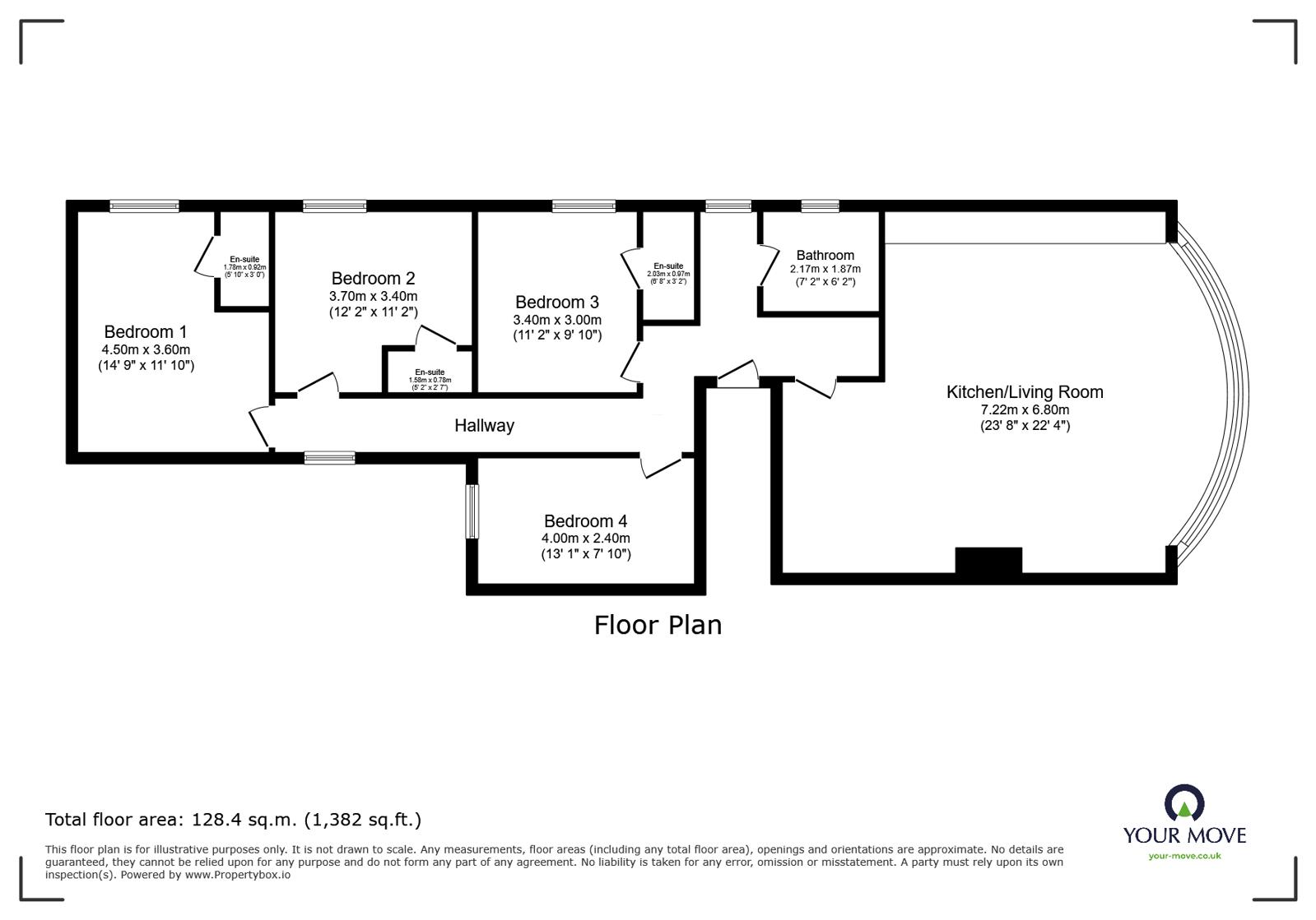 Flat 3, 45, Marine Parade, East Sussex floorplan