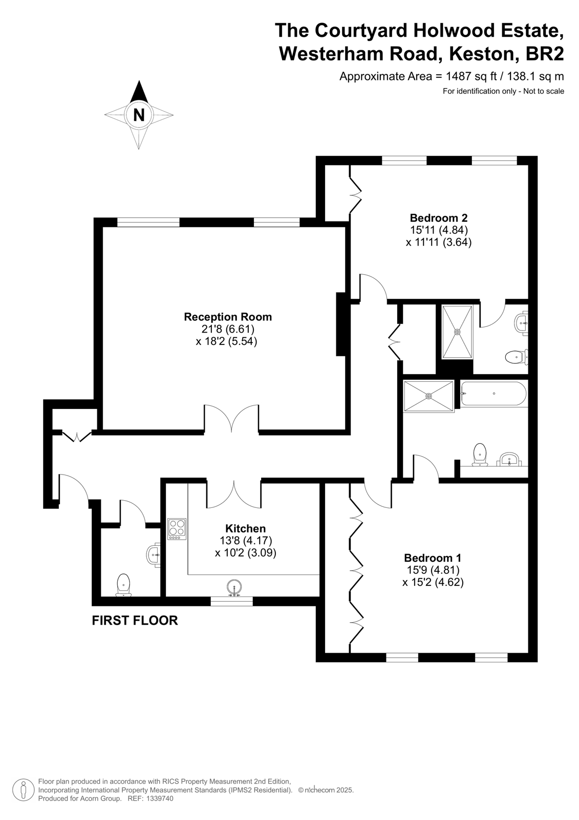 16 The Courtyard,, Holwood Estate, Keston floorplan