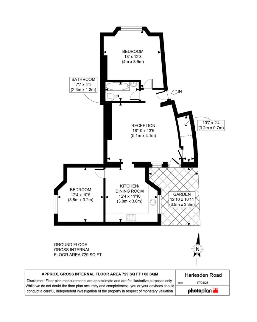 27, Harlesden Road, Willesden, London floorplan