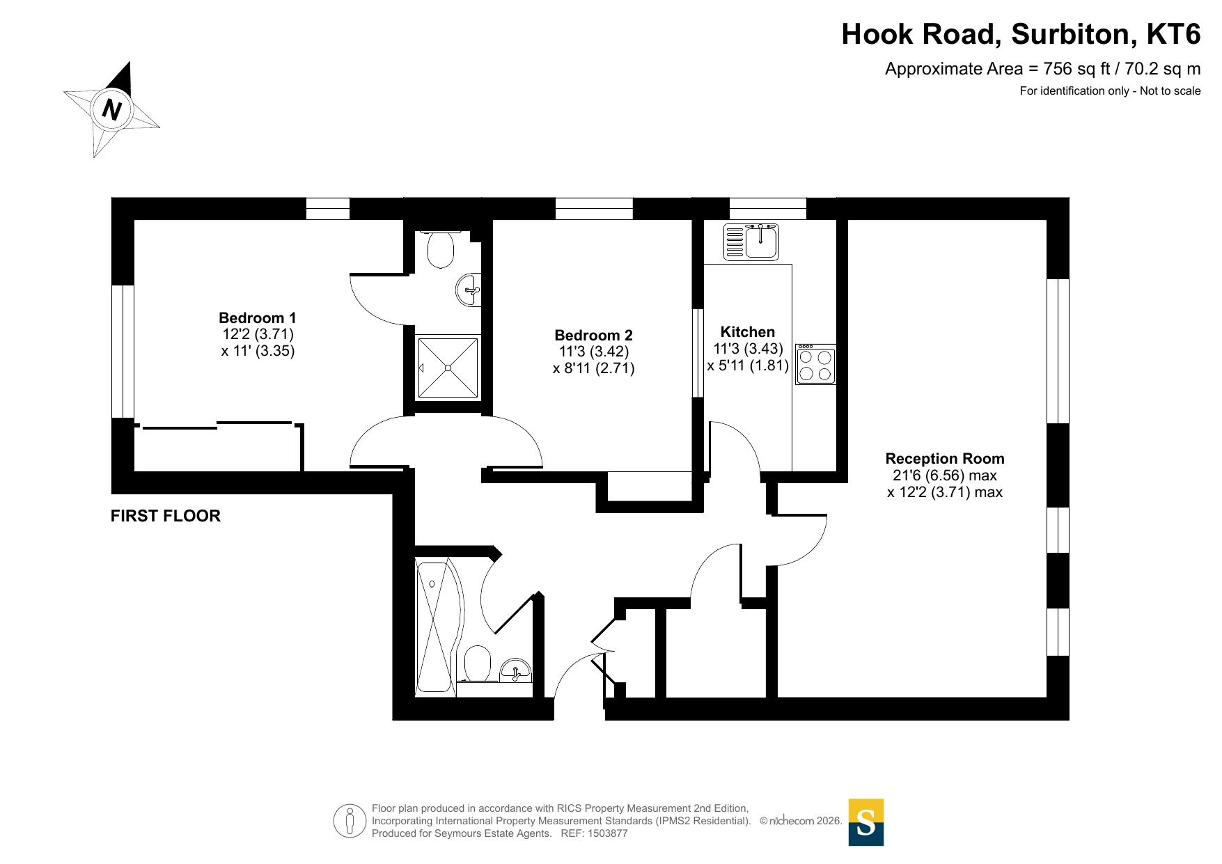 11 Yew Tree House, 19-23, Hook Road, Surbiton floorplan