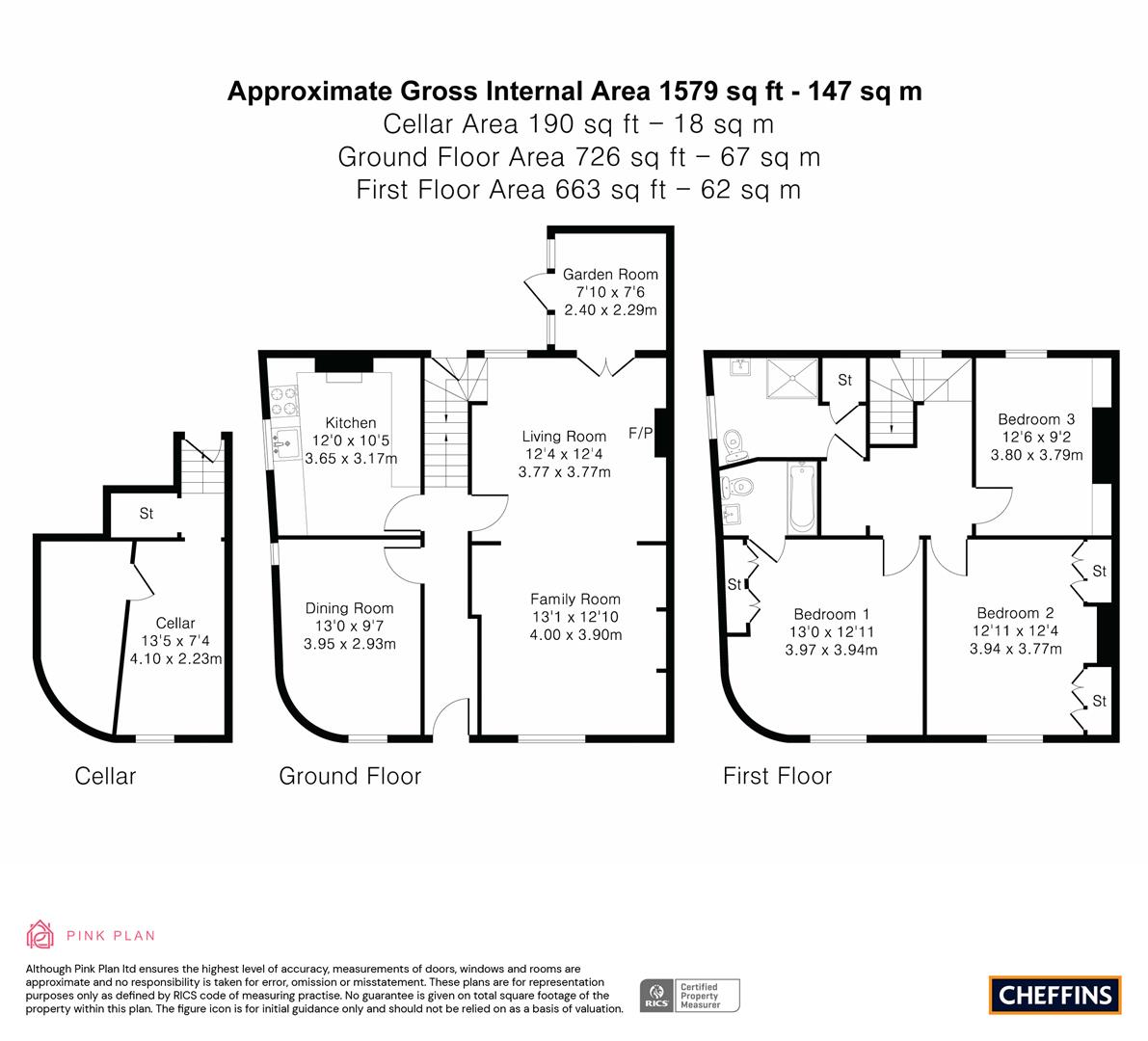 77, Norwich Street, Cambridge floorplan