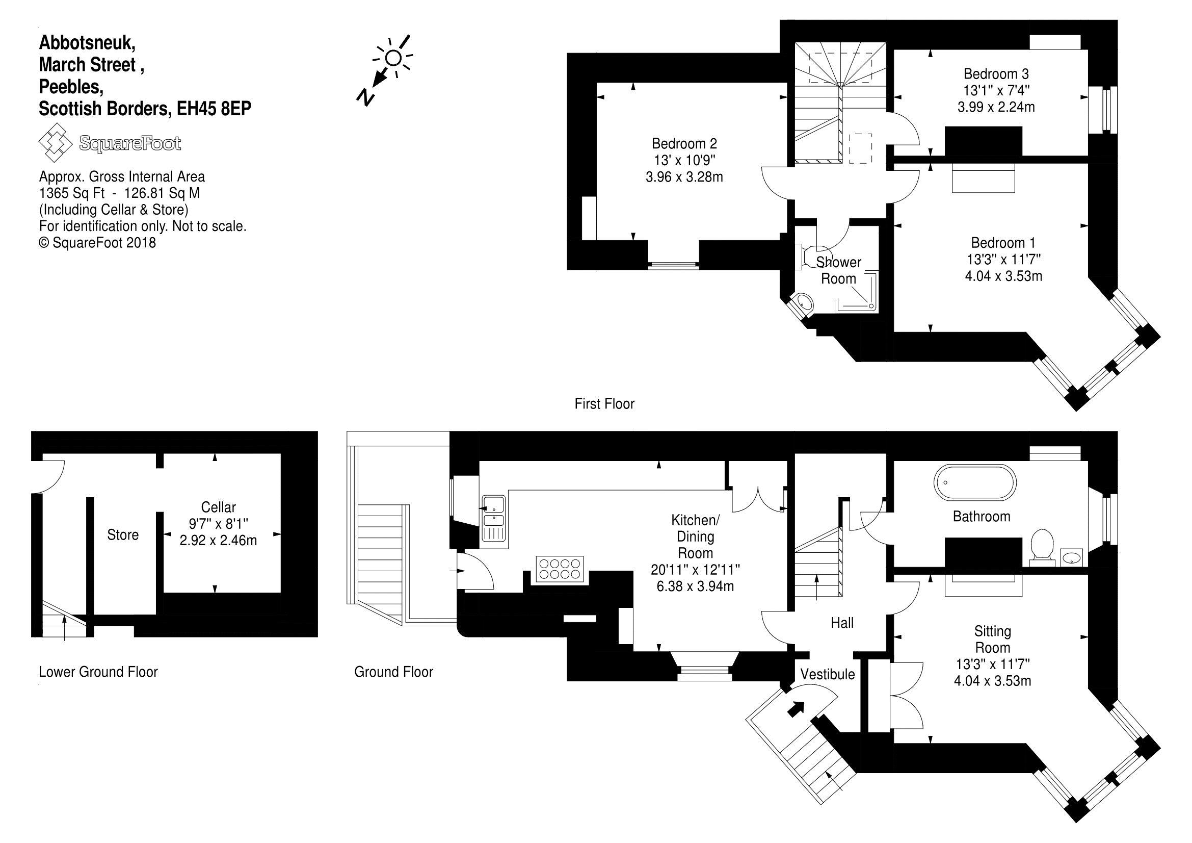 Abbotsneuk, March Street, Peebles floorplan