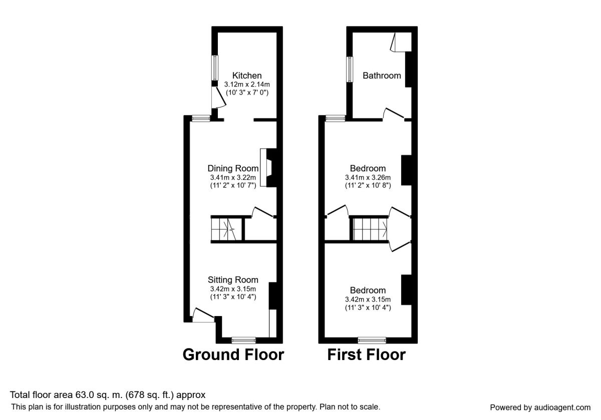 2 Bedrooms Terraced house to rent in Baltic Road, Tonbridge TN9