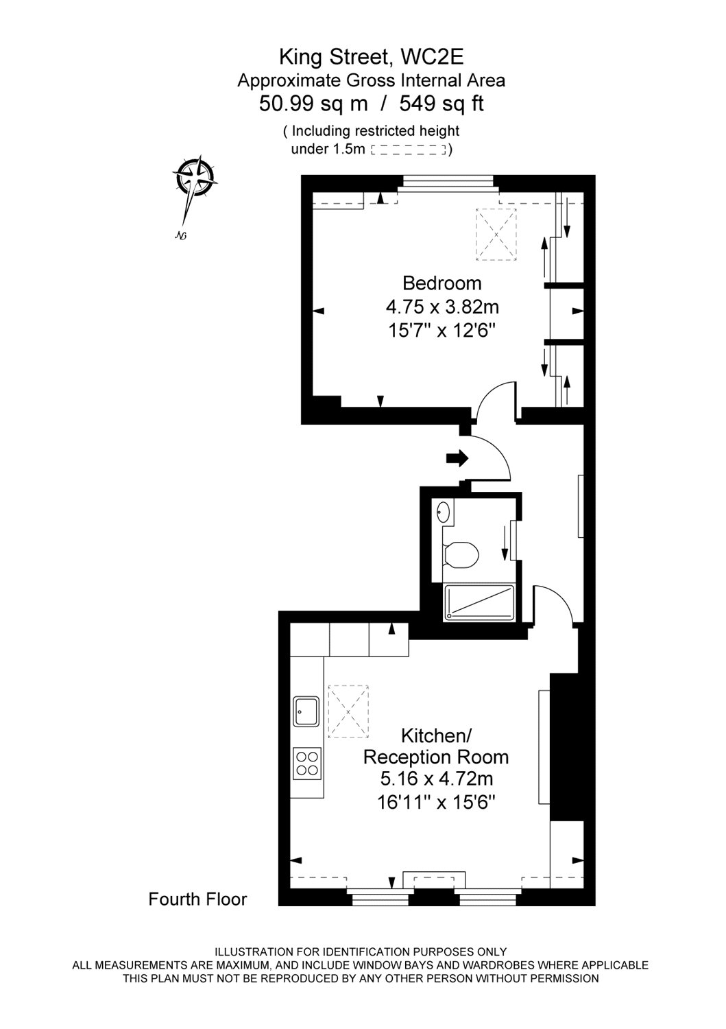 1 Bedrooms Flat to rent in King Street, Covent Garden WC2E