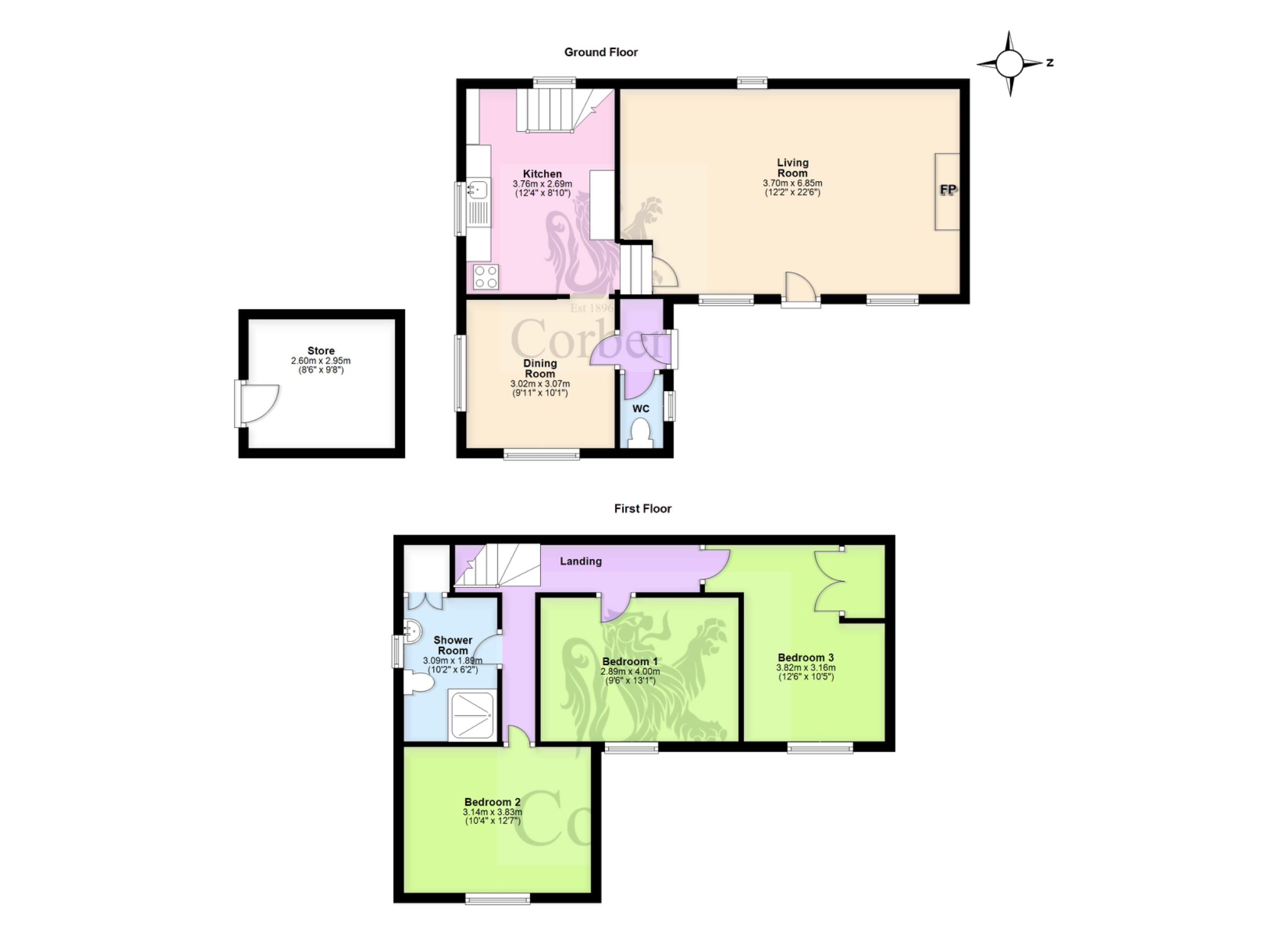 Woodbine Cottage, Blacklands, Acton, Langton Matravers, Swanage floorplan