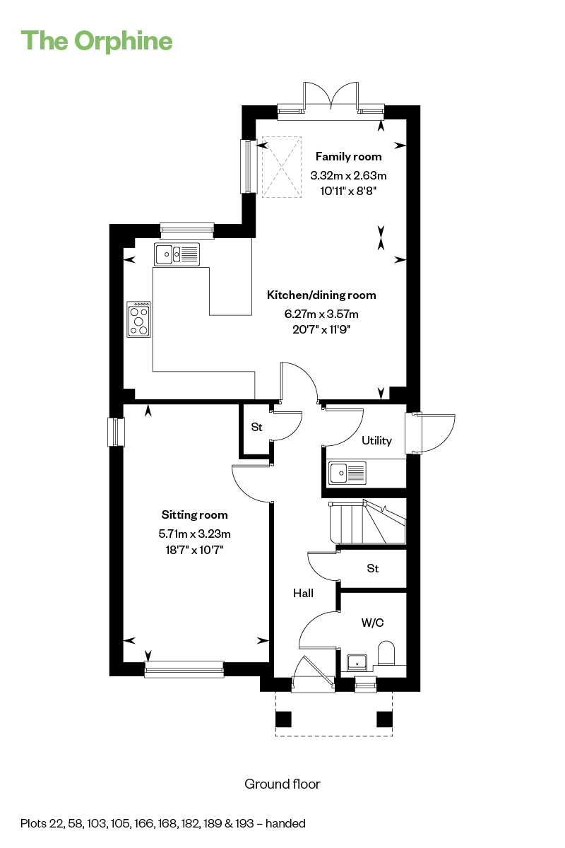 105, Lancet Drive, Horsham, Rh12 6Aa floorplan