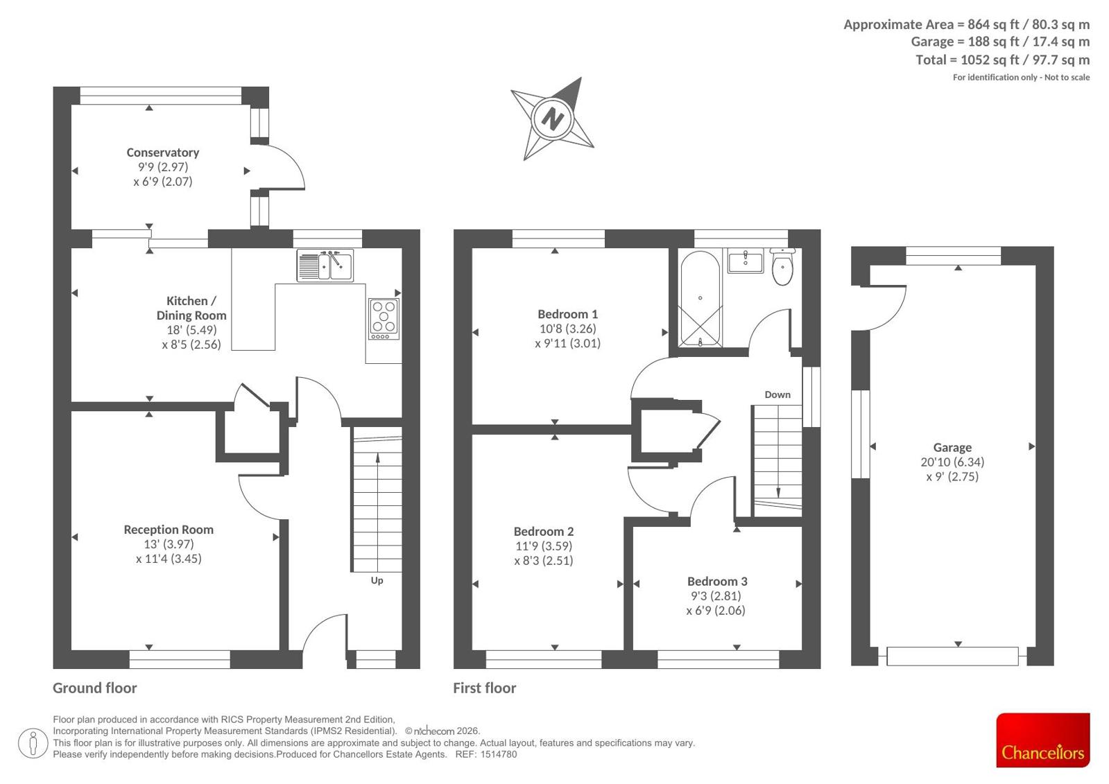 86, Westcroft, Herefordshire floorplan
