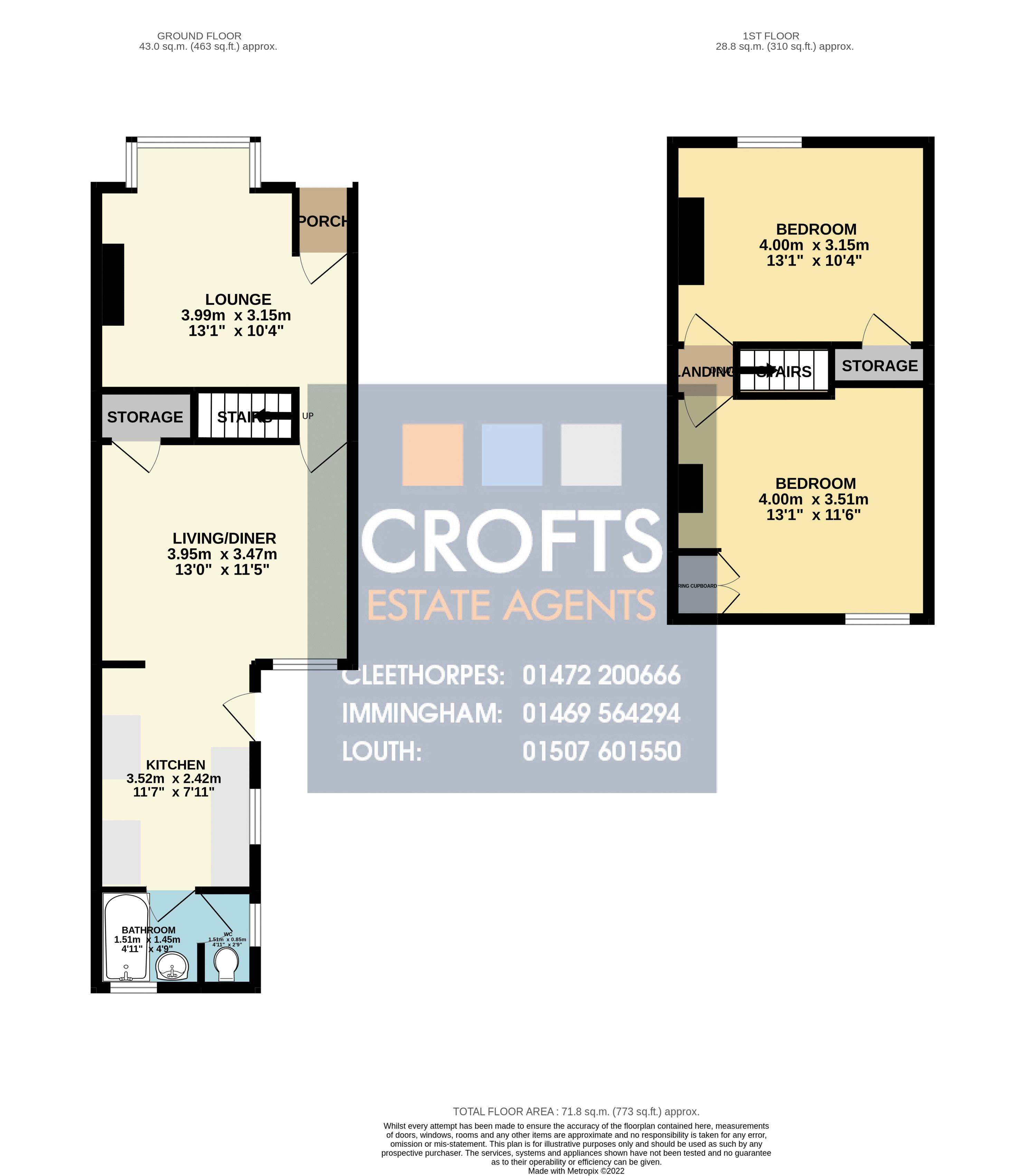 110, Cooper Road, Grimsby floorplan