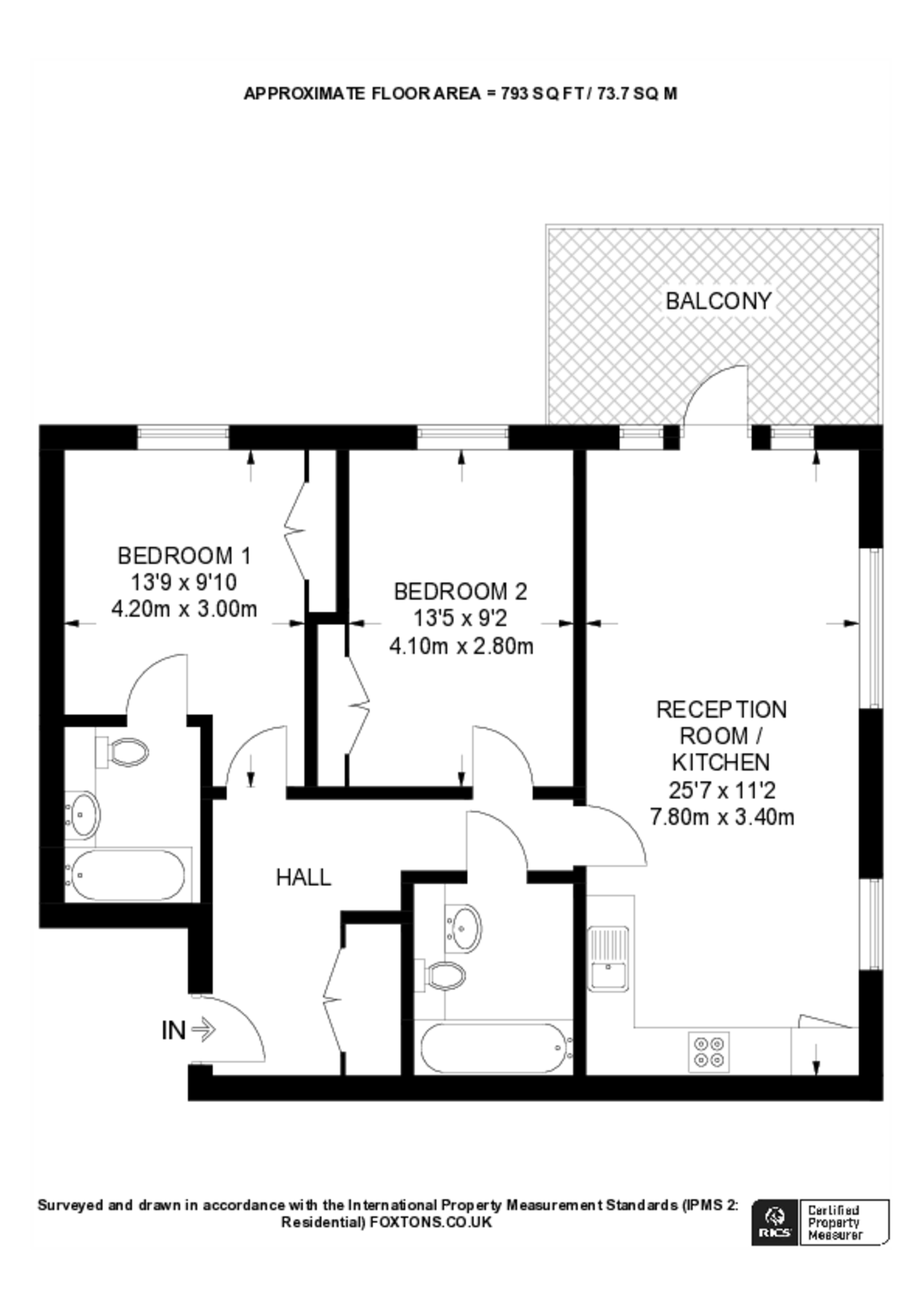 Frobisher Yard, Gallions Reach floorplan