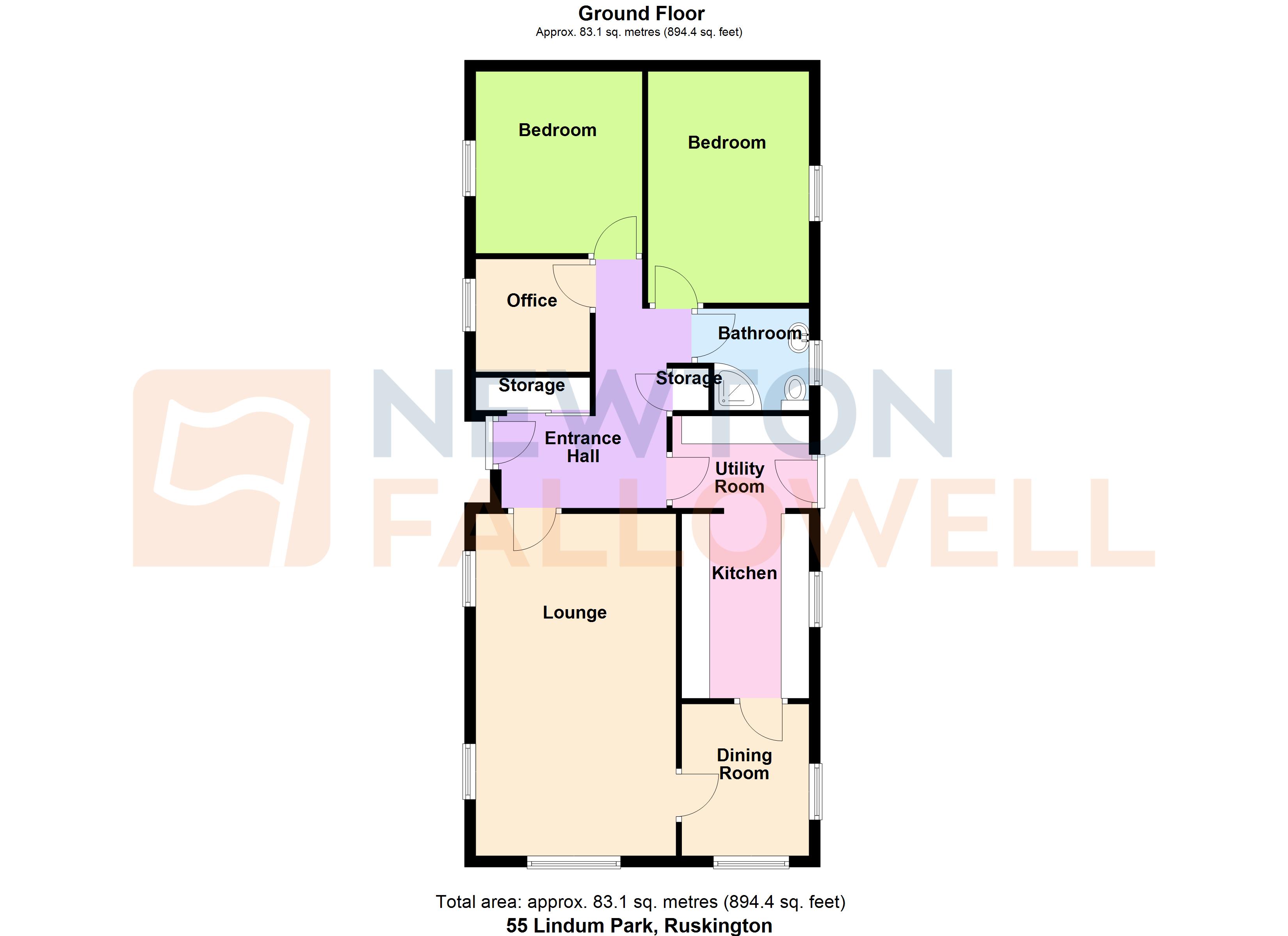 55, Lindum Park, Ruskington floorplan