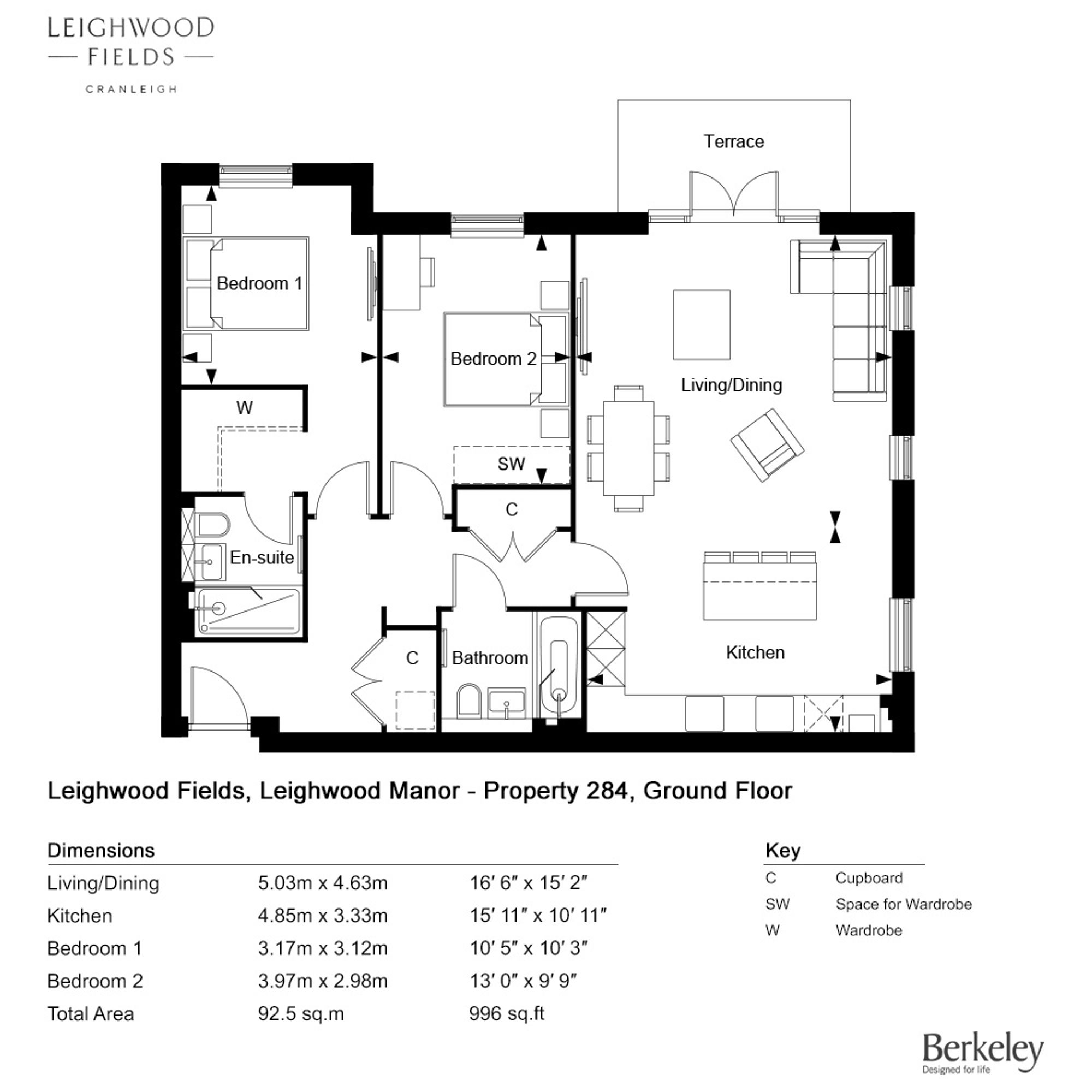 Leighwood Manor - Plot 284, The Orchards, Cranleigh floorplan