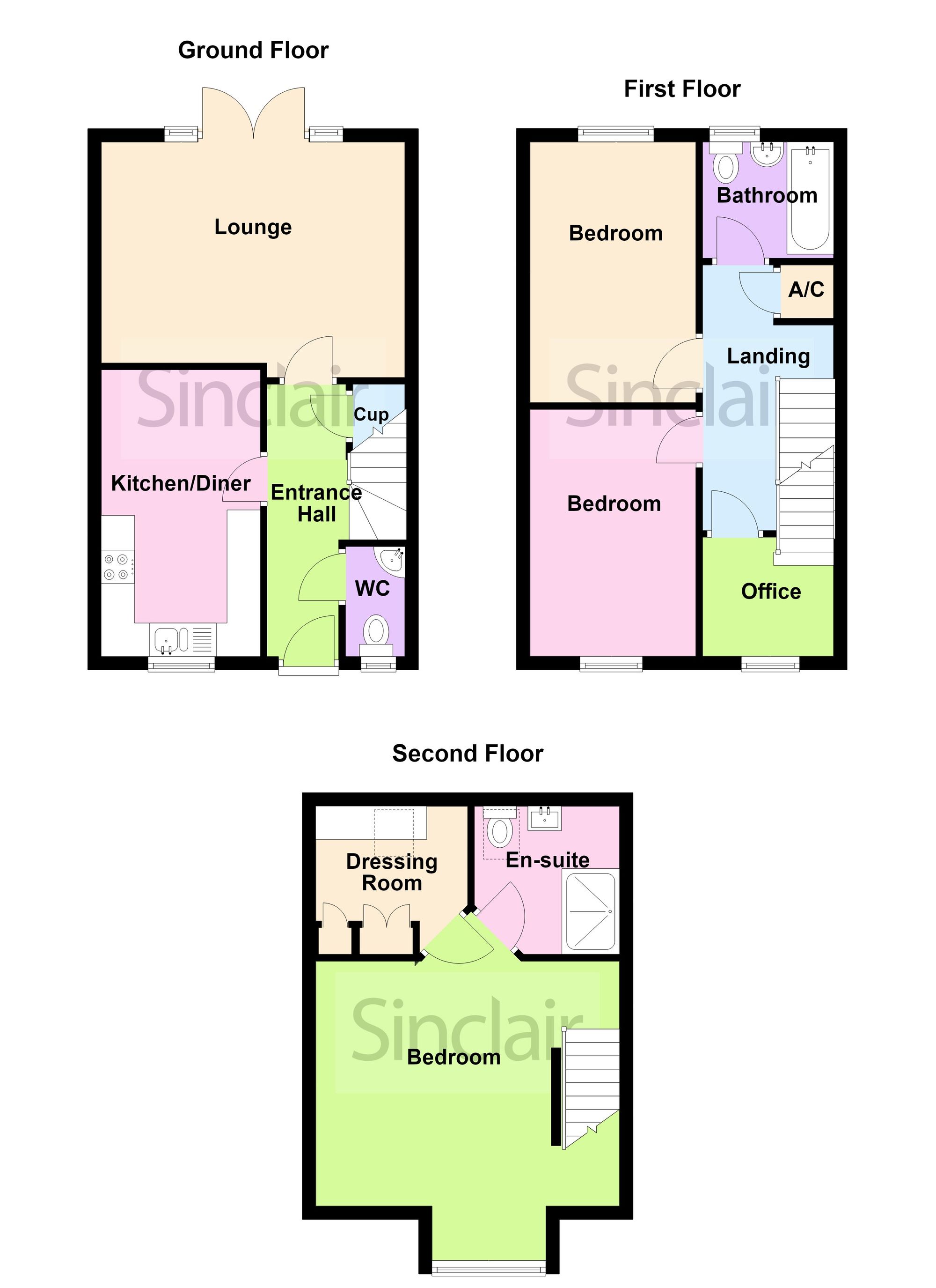 45 Mill Hill Wood Way, Ibstock floorplan