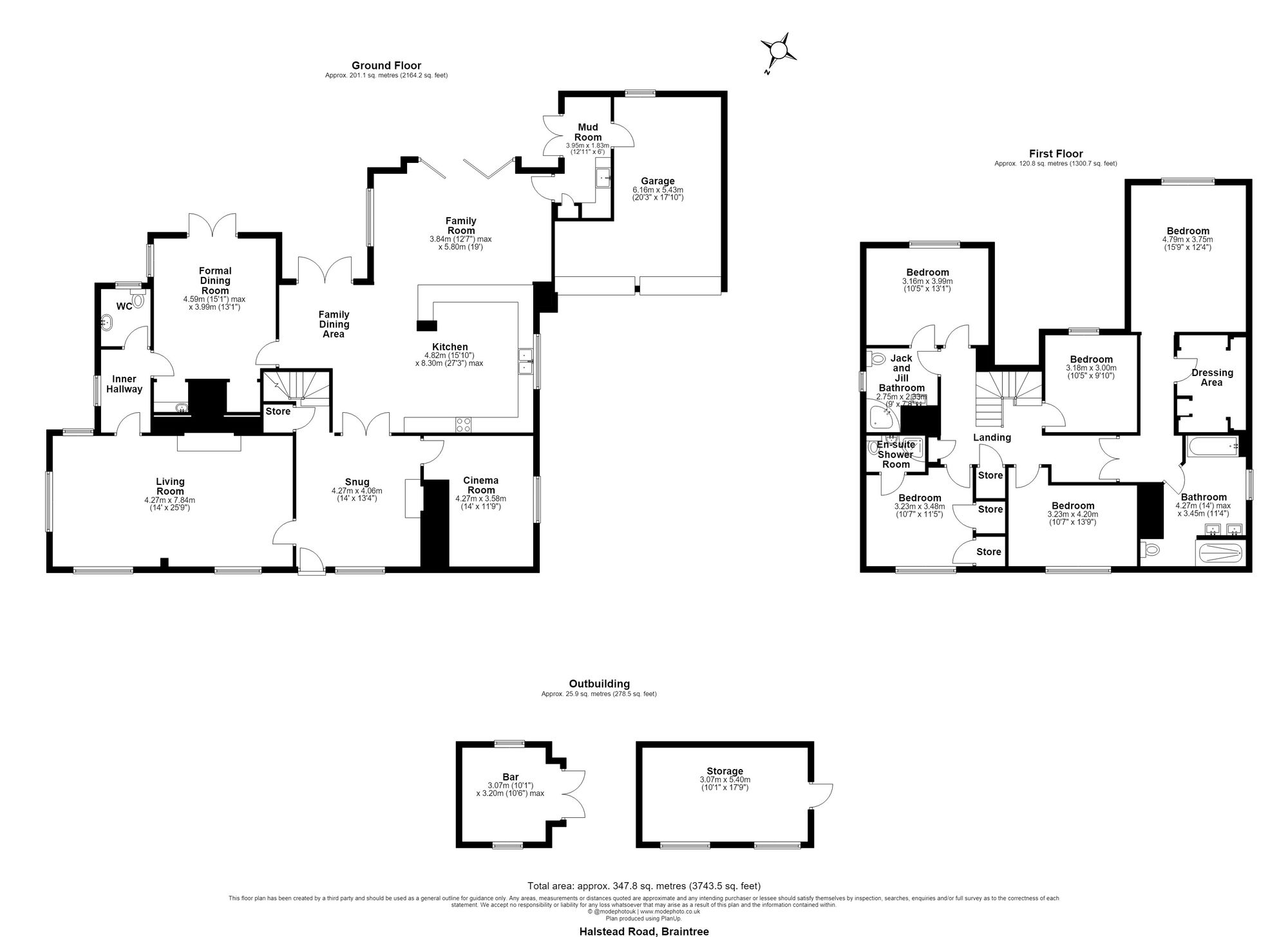 The Old Red Lion, 36, Halstead Road, Braintree floorplan