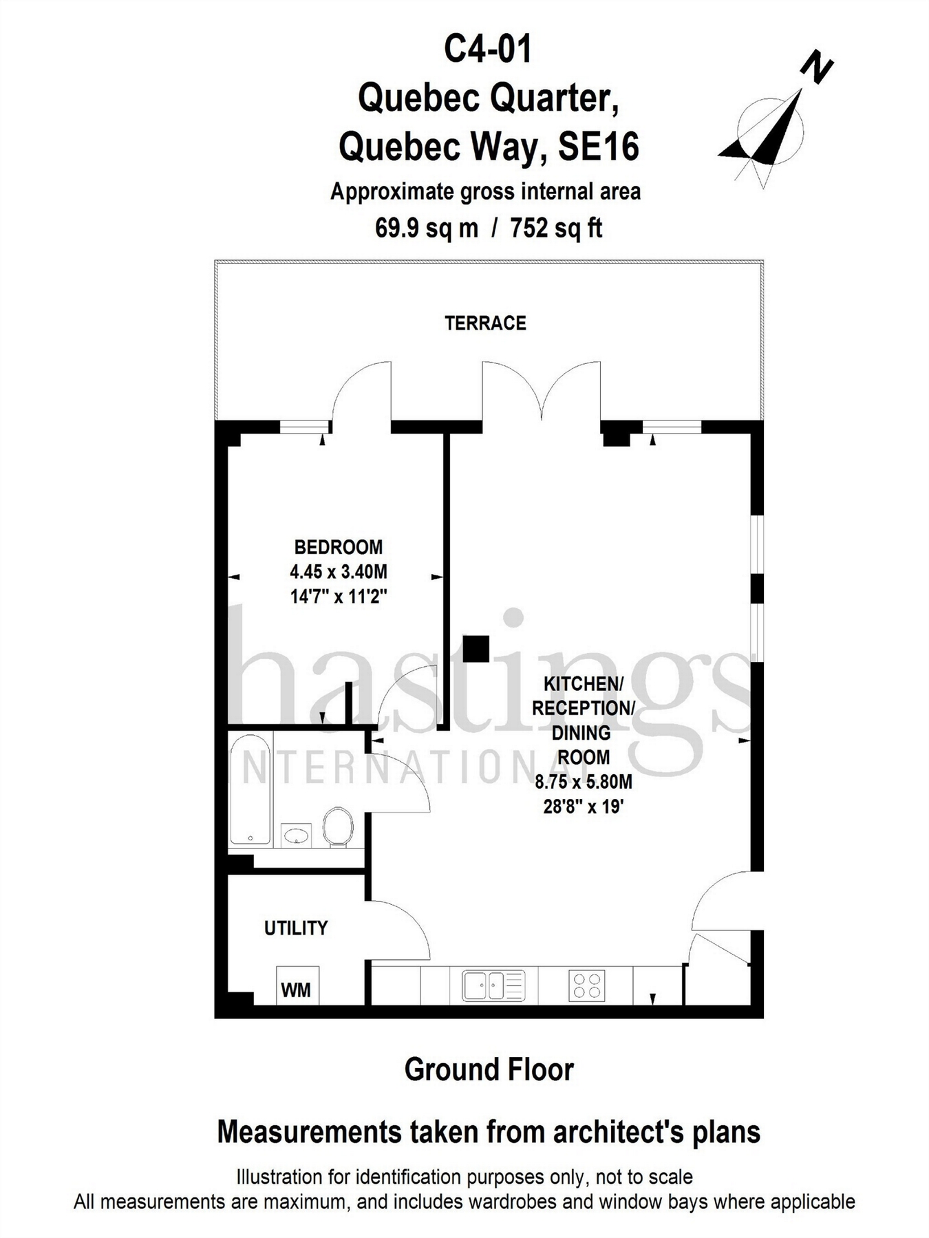 1 Bedrooms Flat for sale in Hornbeam House, 22 Quebec Way, Canada Water SE16