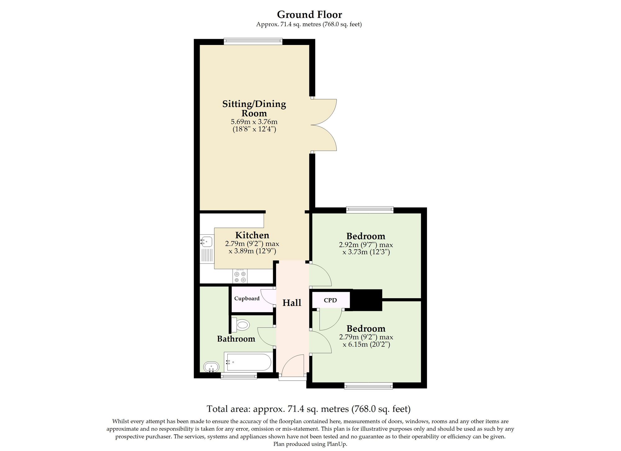 4 Yelverton Close, Norwich floorplan