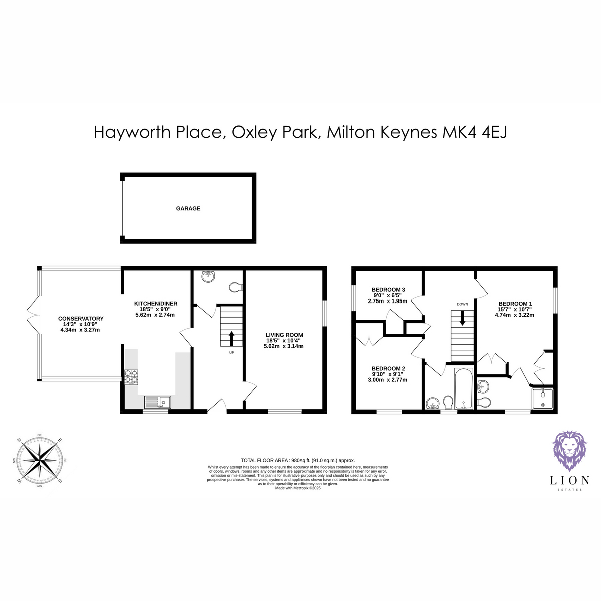 9, Hayworth Place, Milton Keynes floorplan