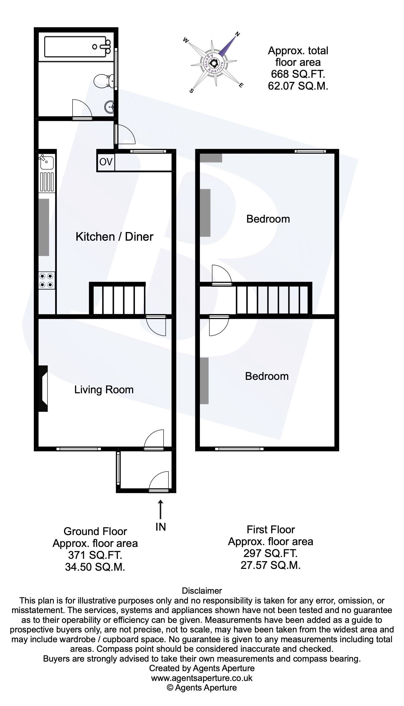 Claremont Road, Hornchurch RM11, 2 bedroom terraced house for sale