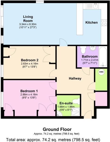 2 Bedrooms Flat for sale in Oak Tree Court, Broadfields, Harrow HA2