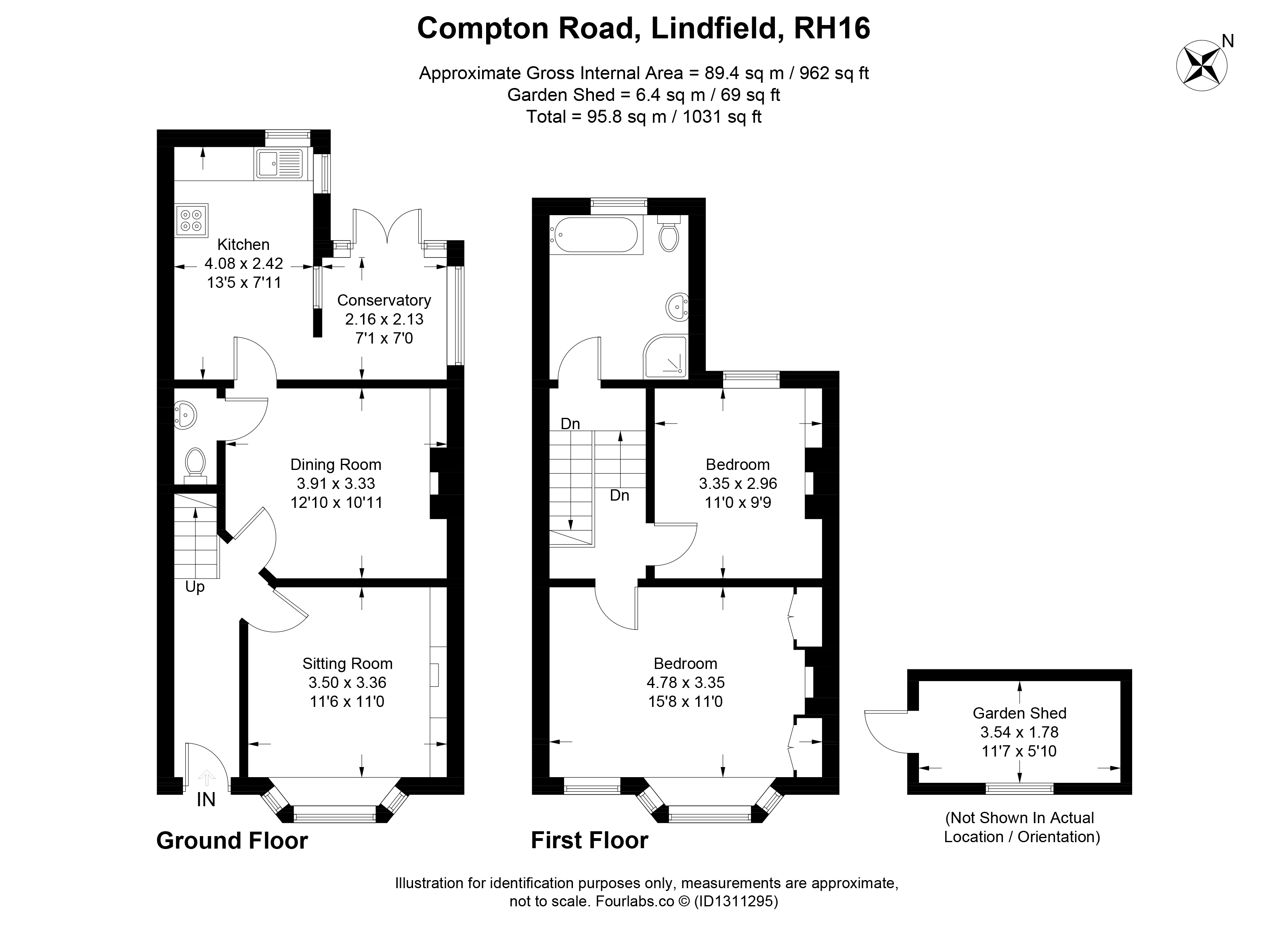 11, Compton Road, Haywards Heath floorplan