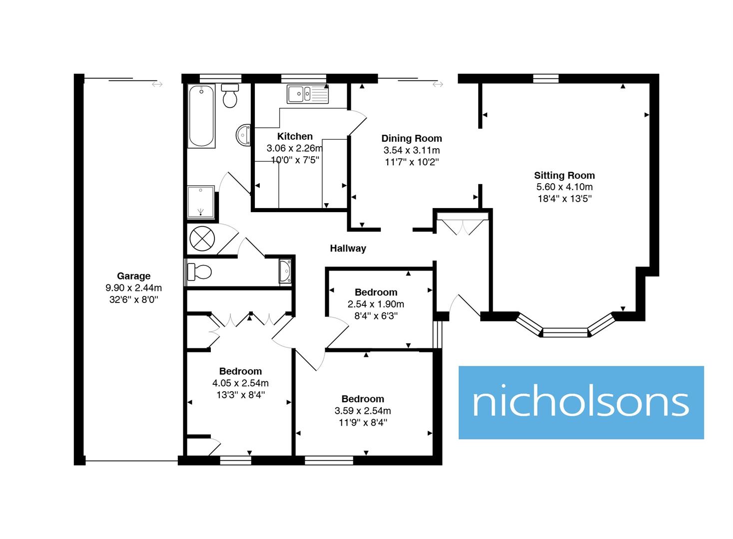 53, Verran Road, Camberley floorplan