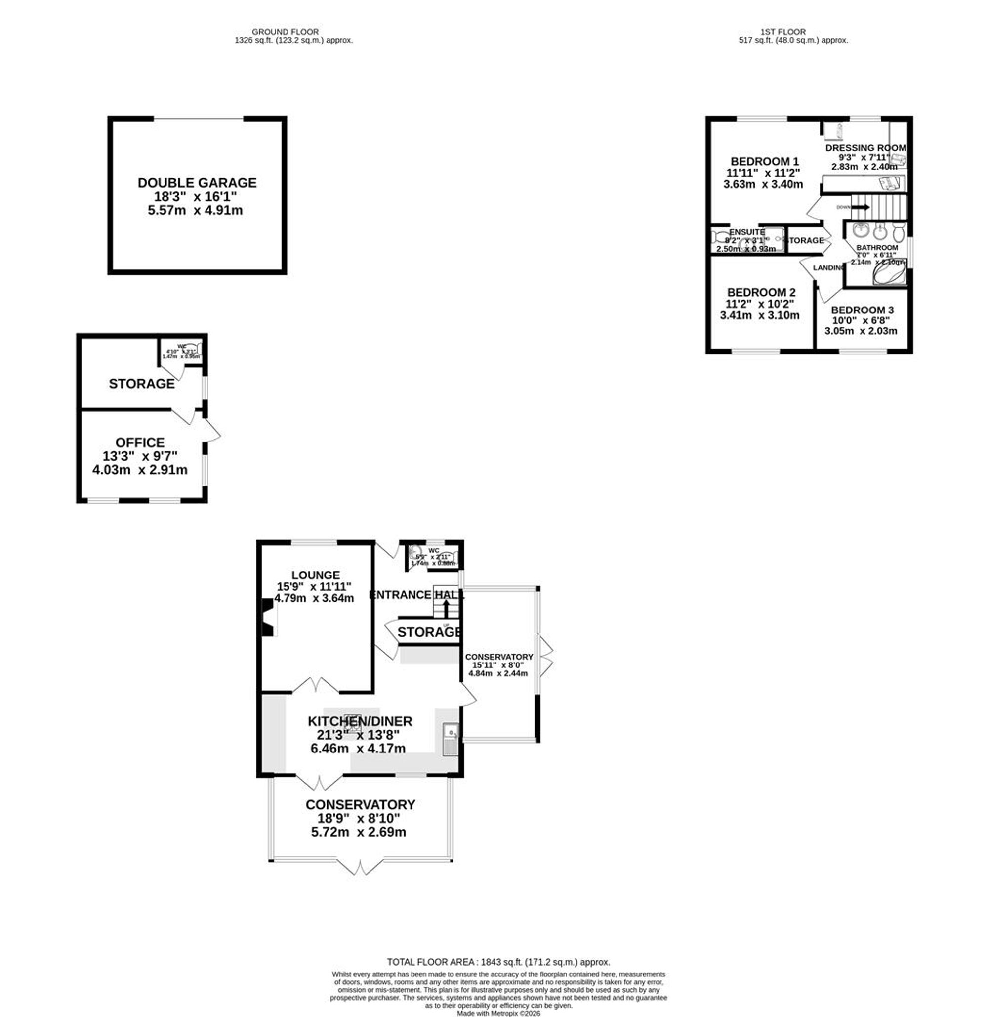 59 Church Lane, Chesterfield floorplan