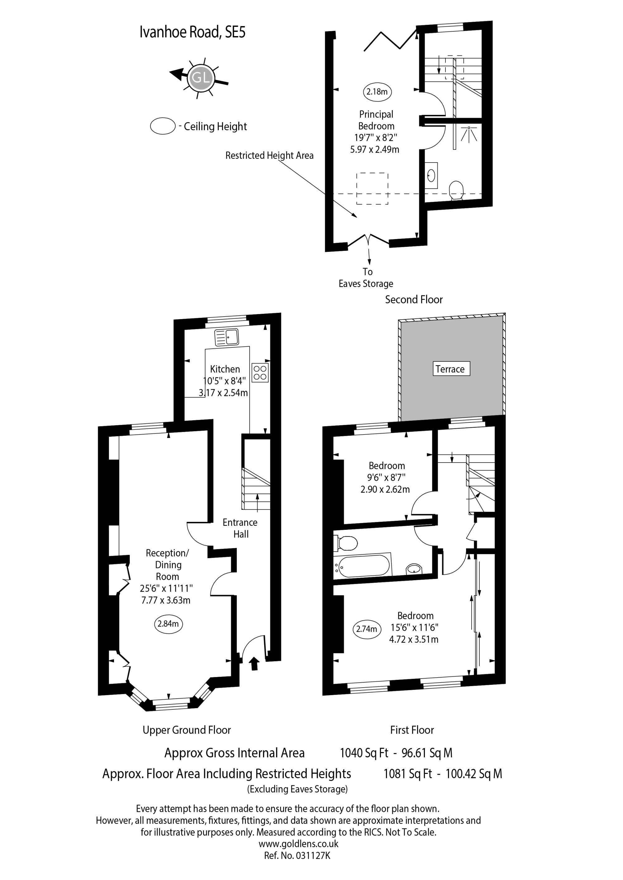 85B, Ivanhoe Road, London floorplan