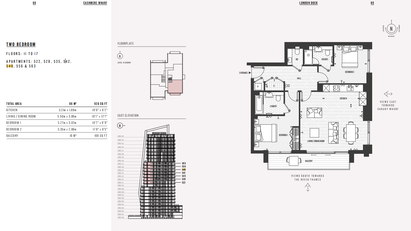 Gauging Square, London floorplan