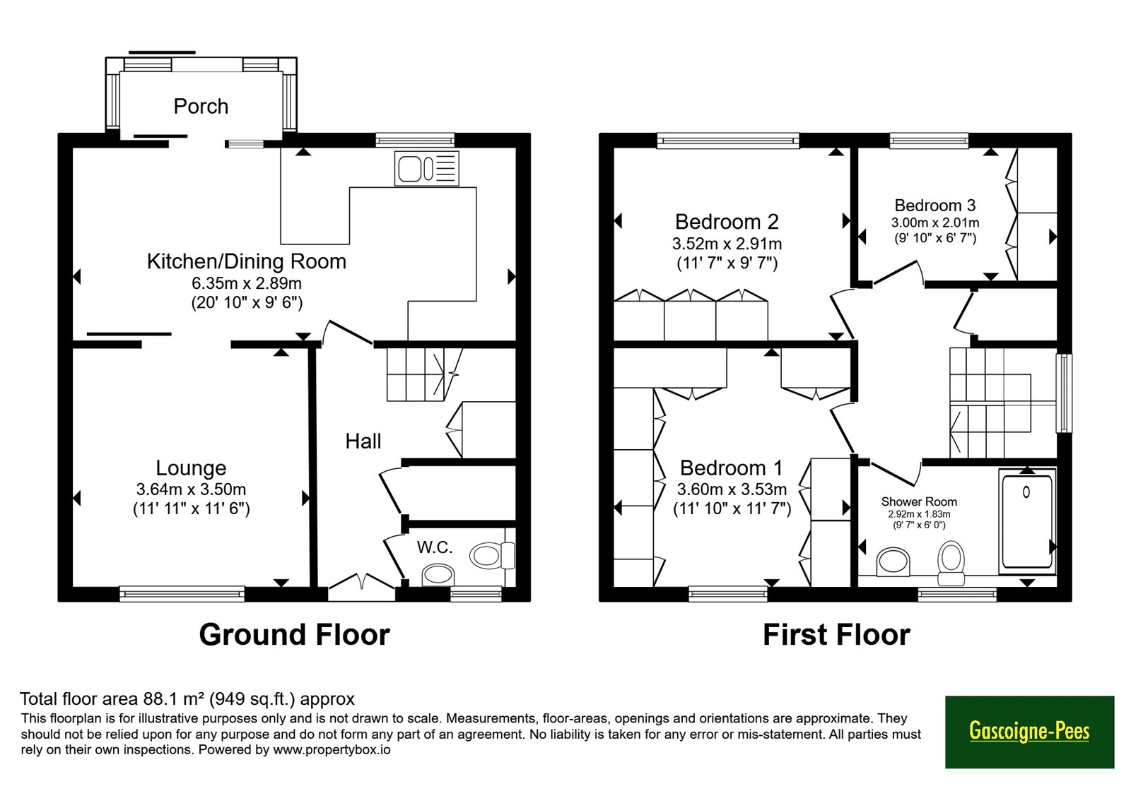34, Gainsborough Road, Hampshire floorplan
