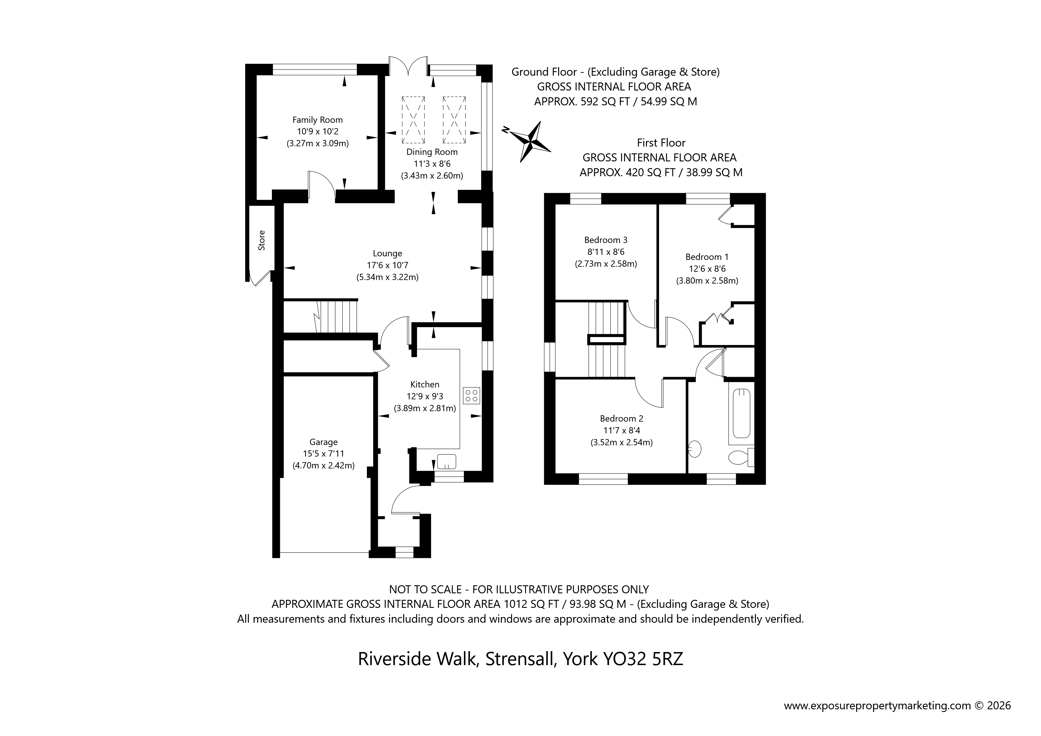 23, Riverside Walk, York floorplan
