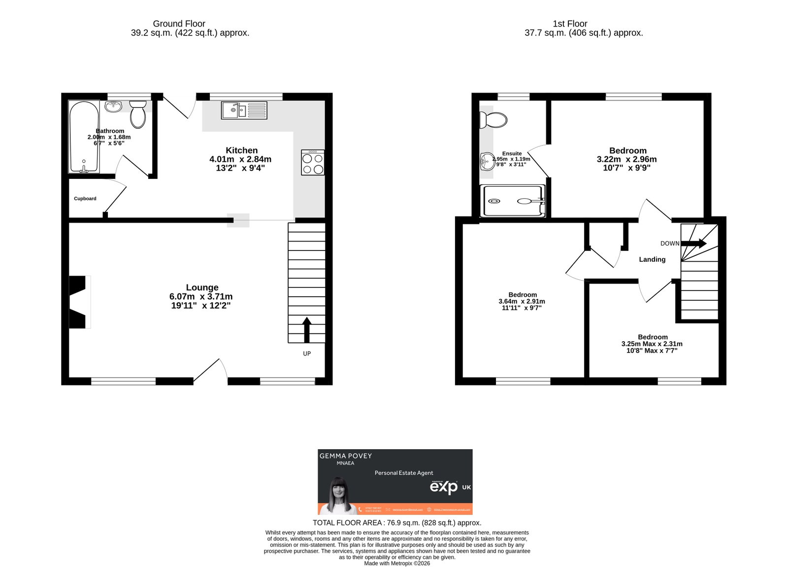 2, Post Office Row, Crickhowell floorplan