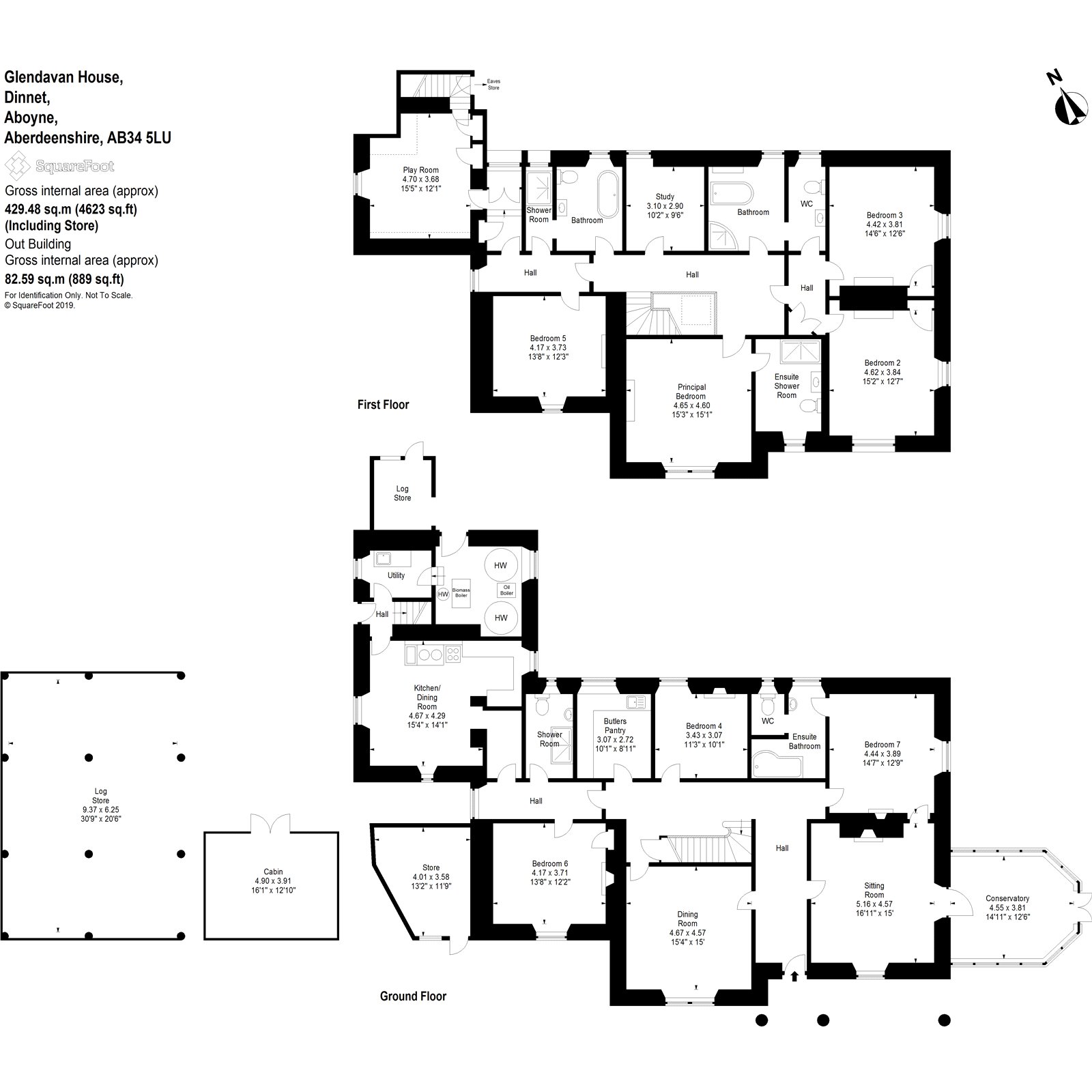 Glendavan House, Aboyne, Aberdeenshire AB34, 7 bedroom detached