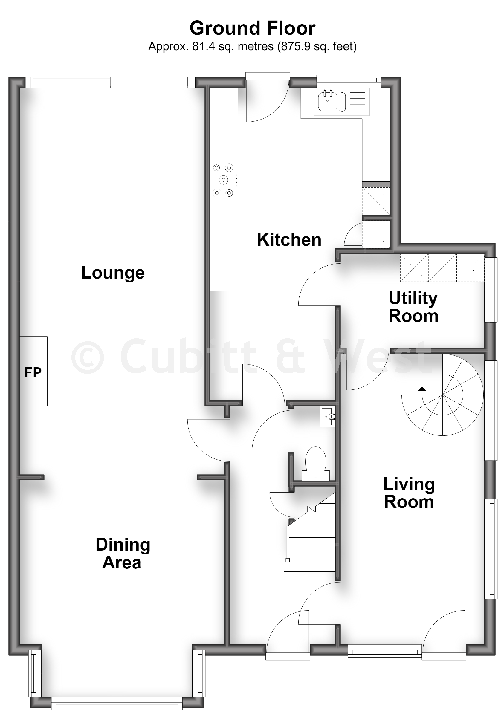 11, Prices Lane, Reigate floorplan