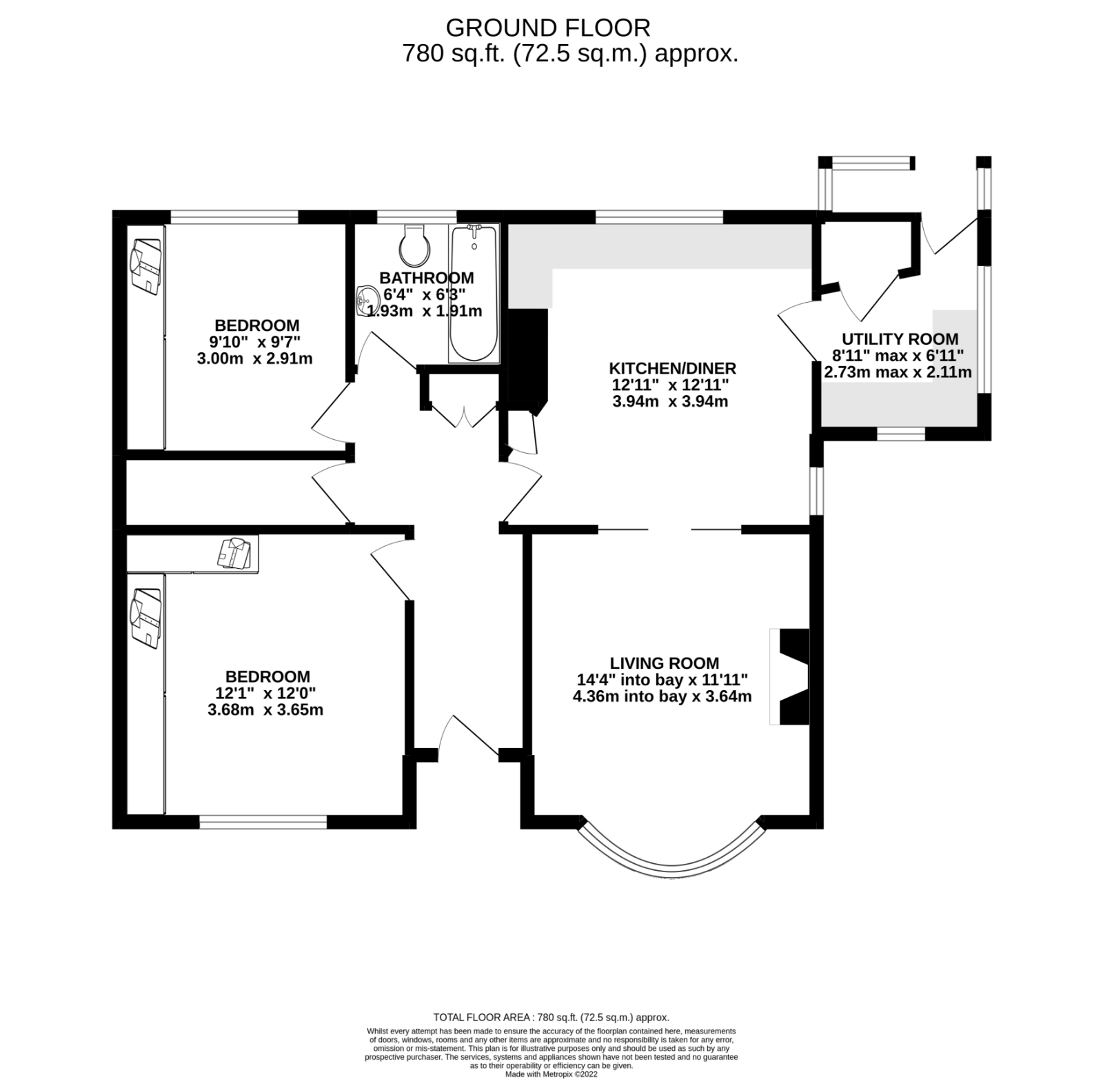 Upper Lane, Netherton, Wakefield WF4, 2 bedroom bungalow for sale