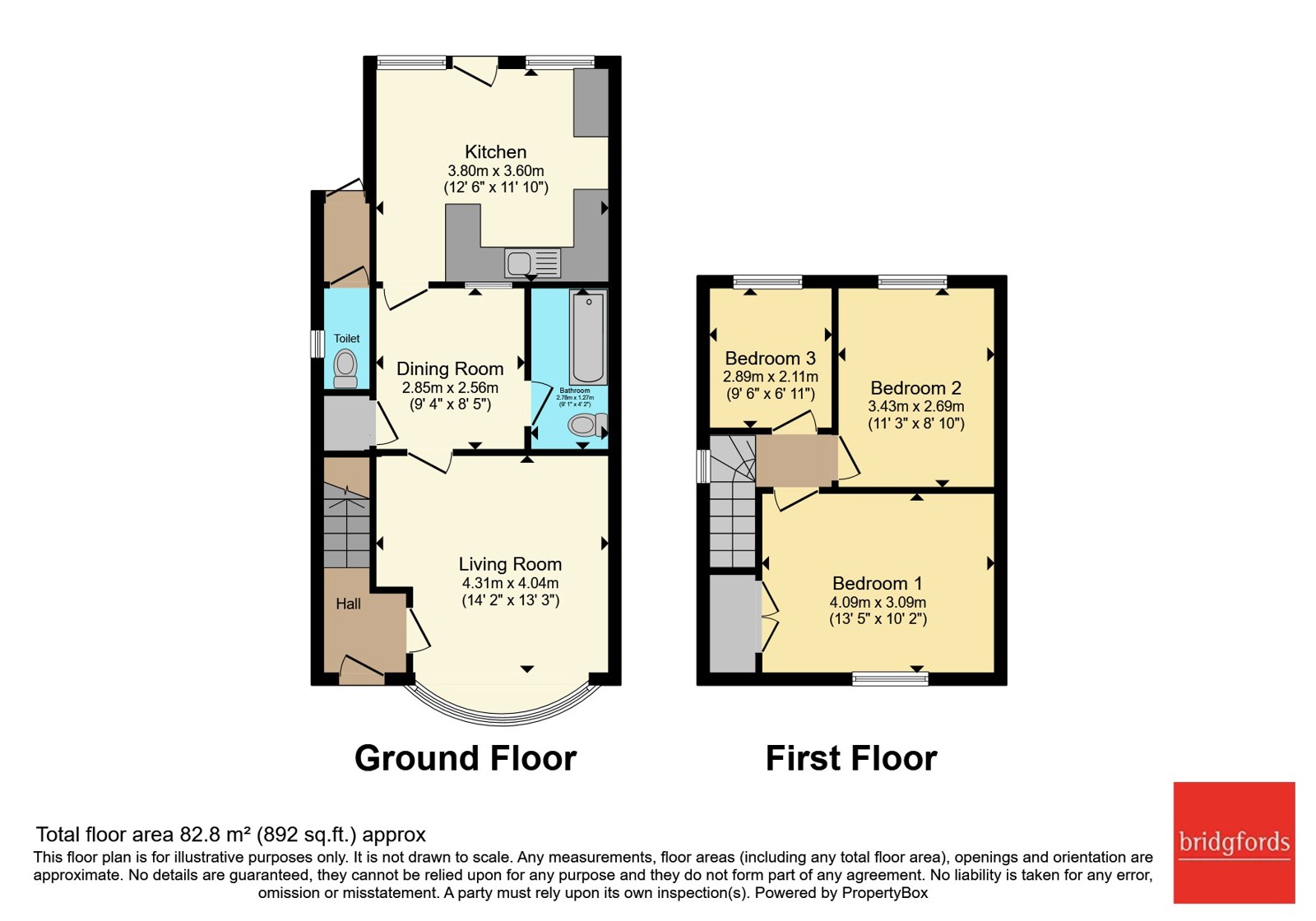 7, Clare Road, Staffordshire floorplan