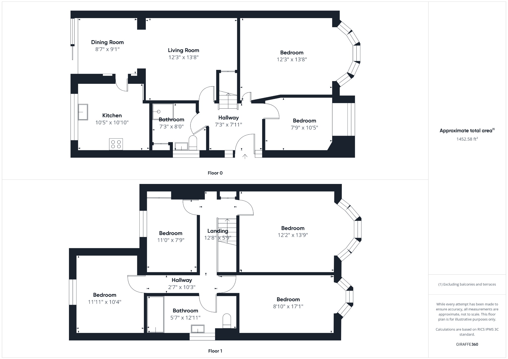 145, Hurst Road, Sidcup floorplan