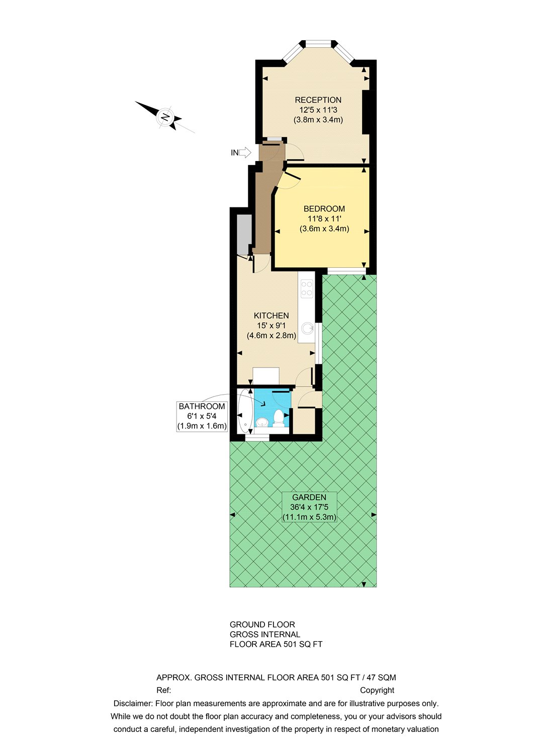 1 Bedrooms Flat to rent in Warwick Road, London E15