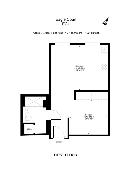 Flat 10, 8, Eagle Court, London floorplan