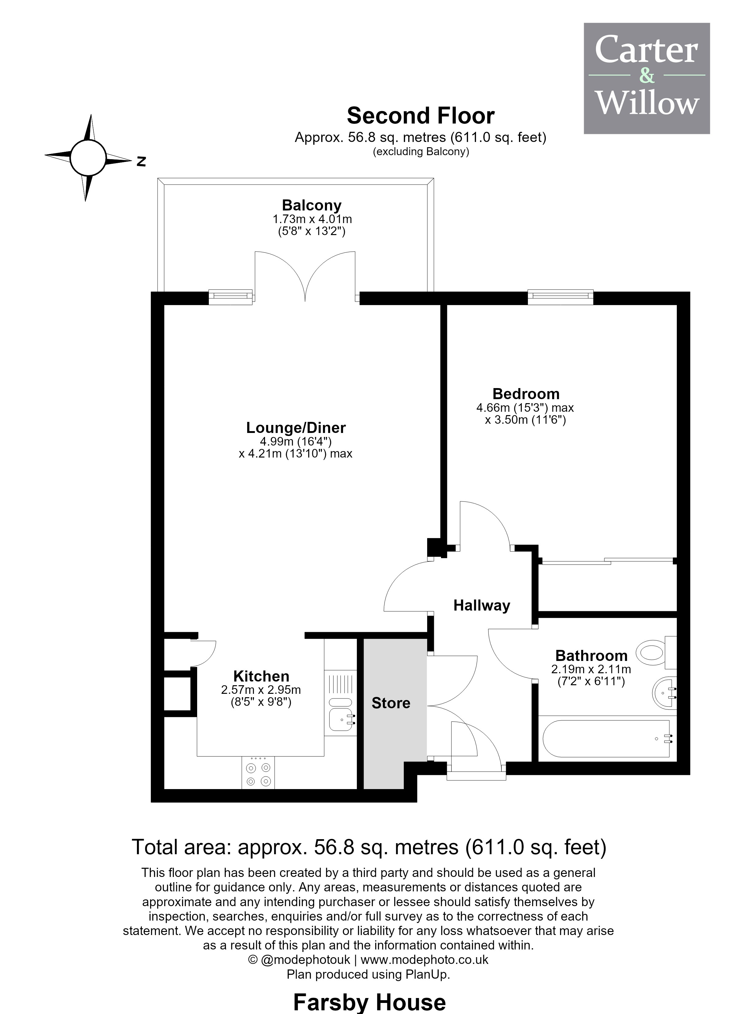 10 , Farsby House, Manwell Lane, Barking floorplan