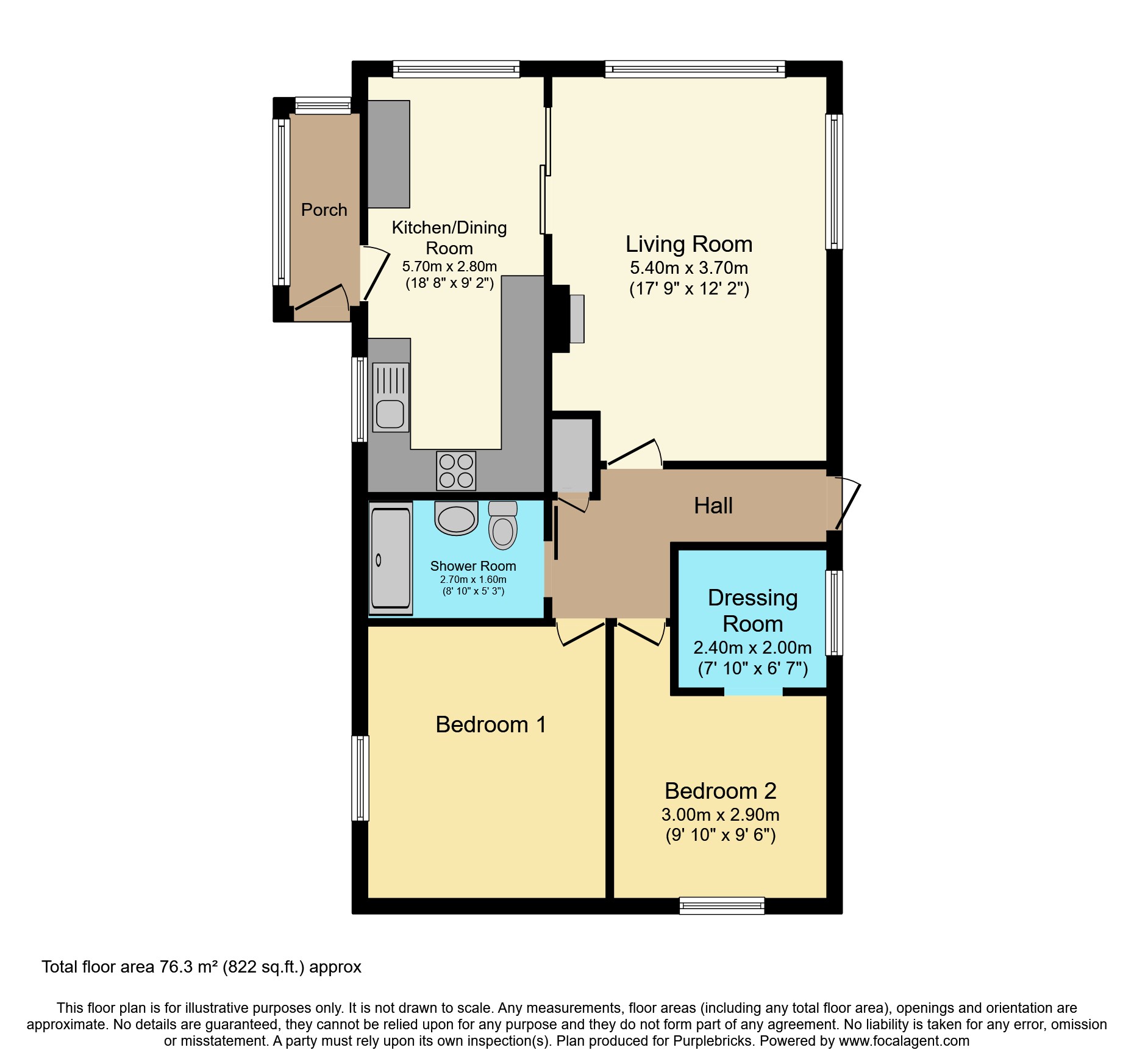 78, Sunnyhaven Park, Llandrindod Wells floorplan