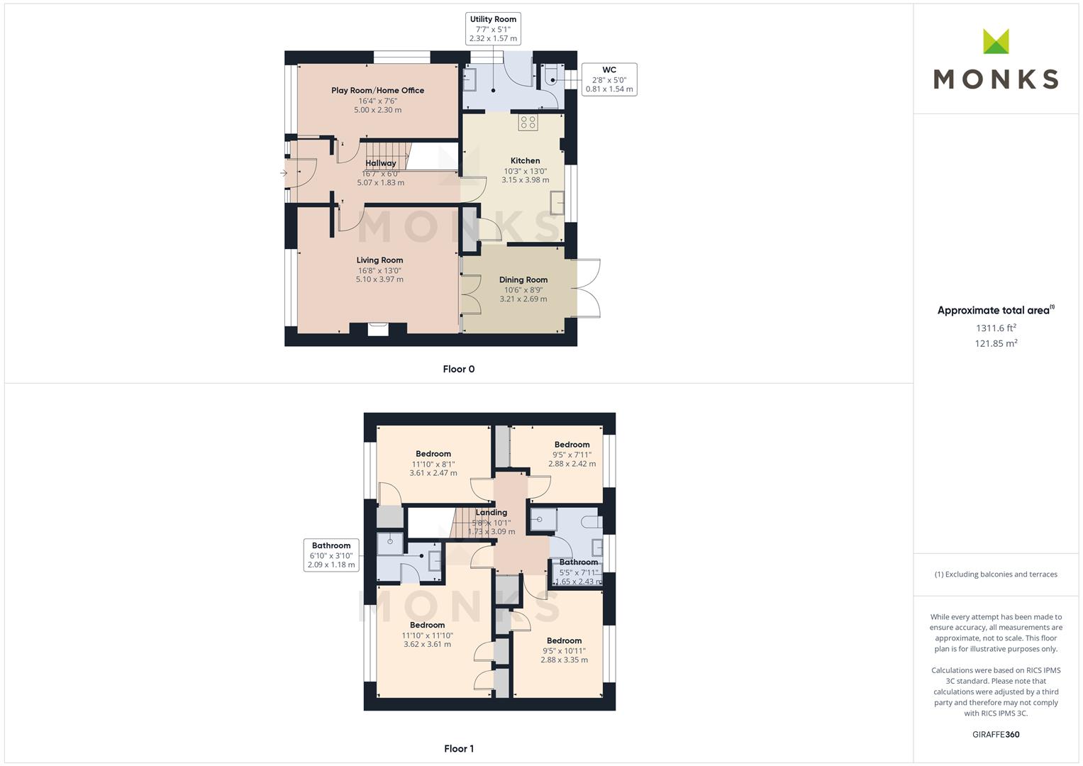 5, Linnet Close, Shrewsbury floorplan