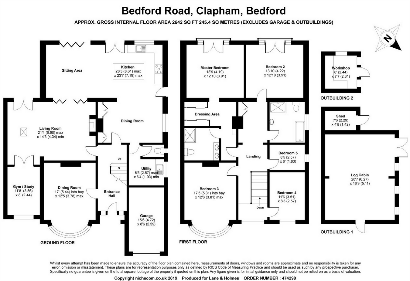 5 Bedrooms Detached house for sale in Bedford Road, Clapham, Bedford MK41