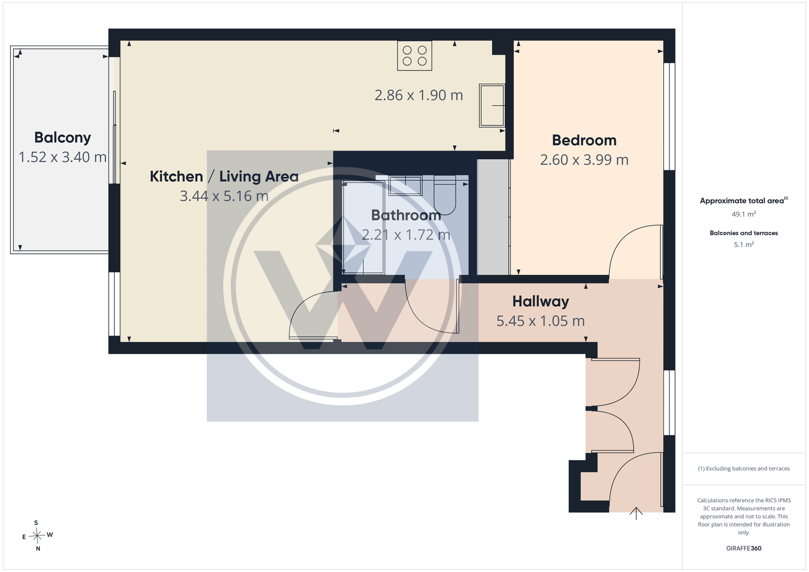 Kingfisher Heights, 2,Flat 106, Bramwell Way, London floorplan