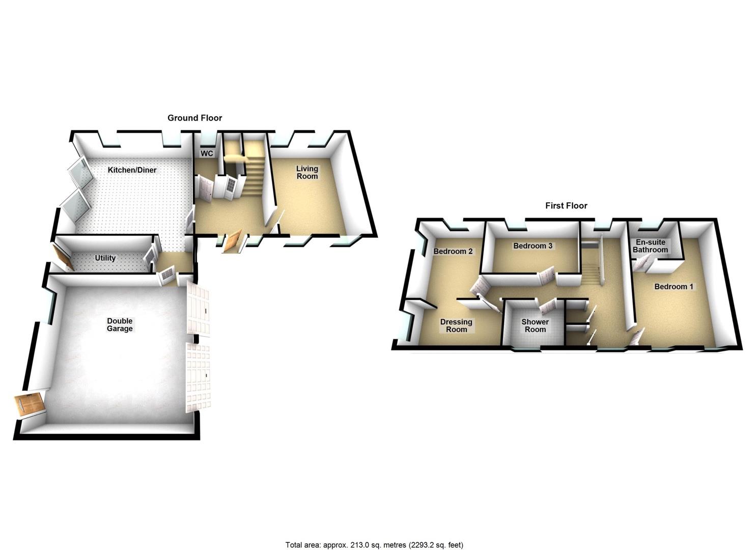 1 The Stables, High Onstead, Morpeth floorplan