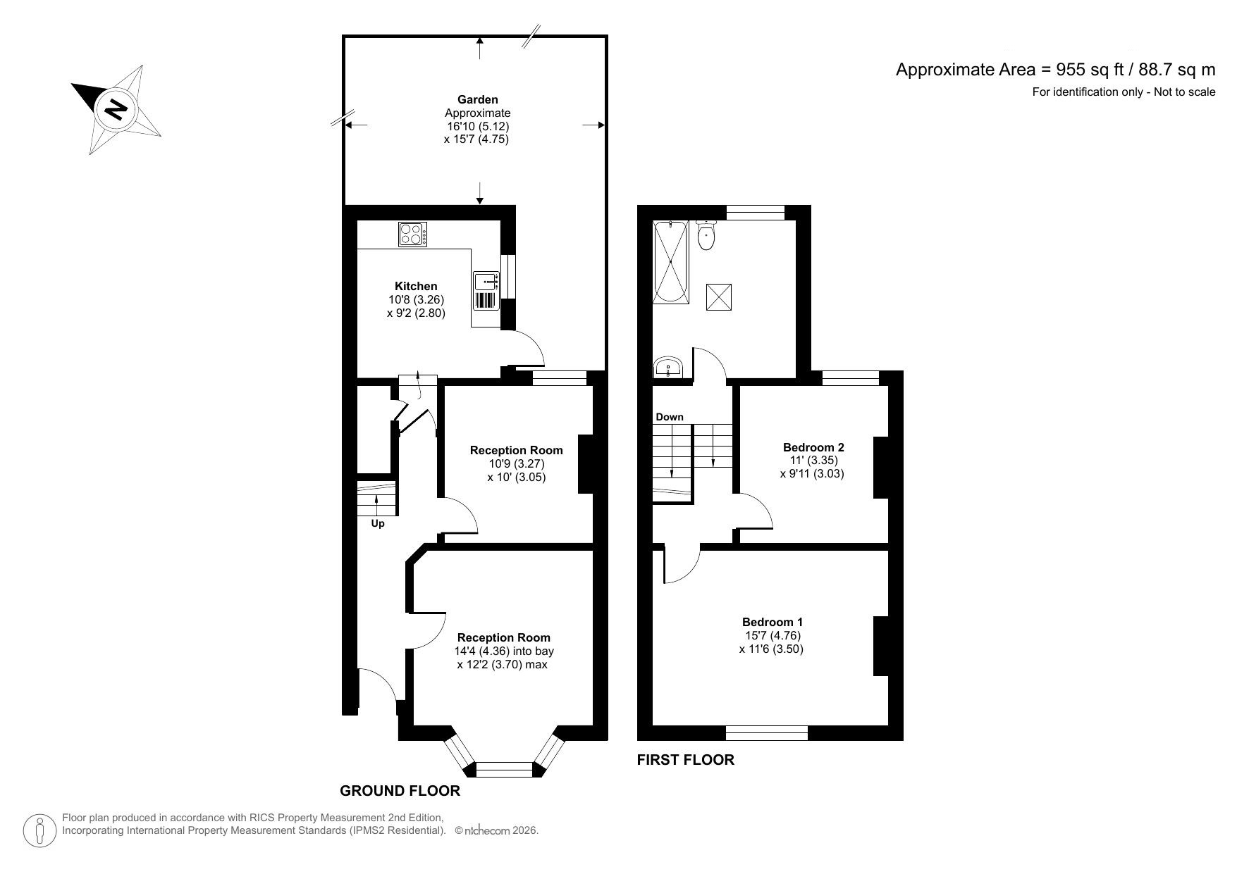 12, Elderton Road, London floorplan