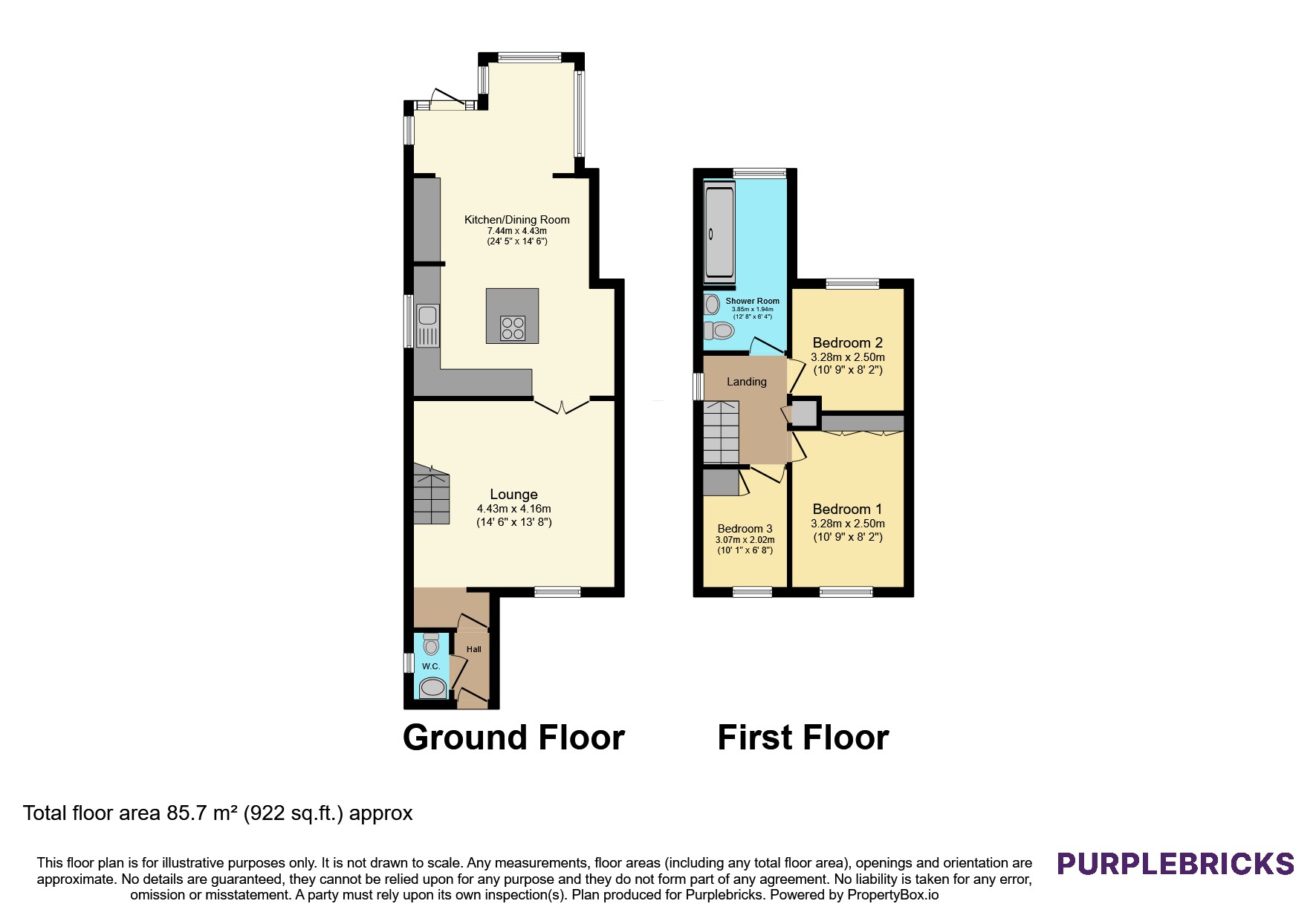 2, Bar Croft, Chesterfield floorplan
