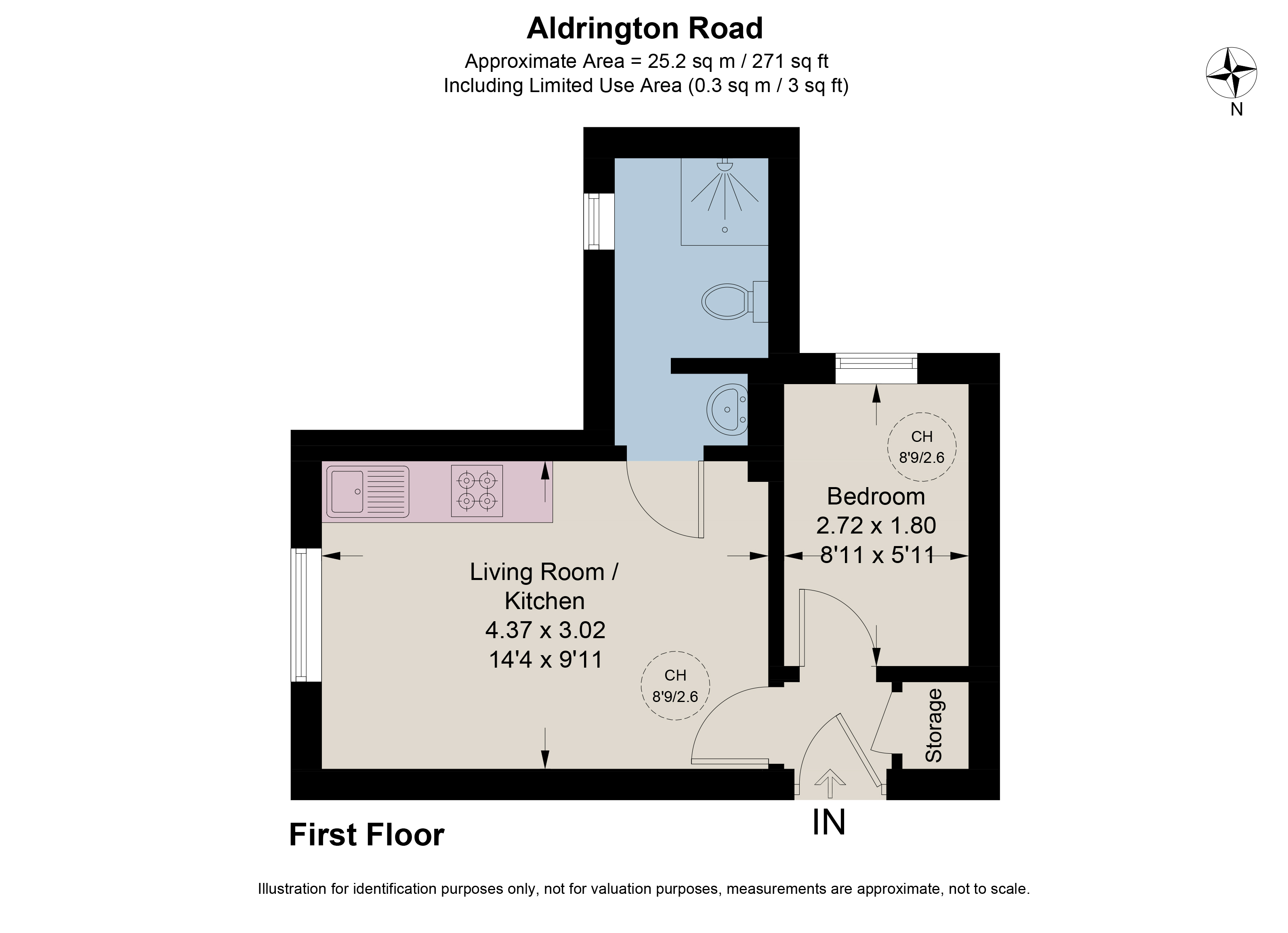 Flat 4, 10, Aldrington Road, London floorplan