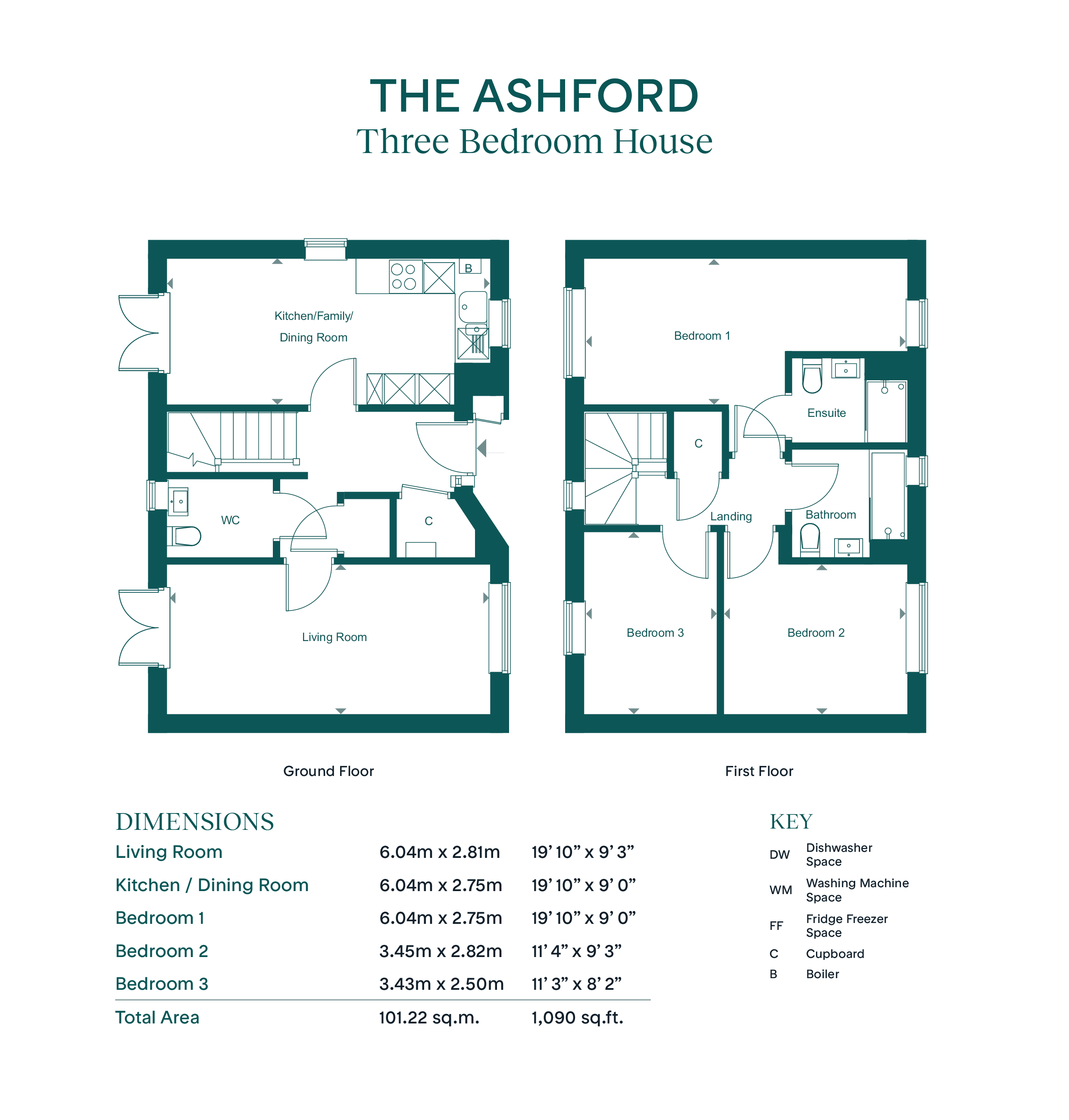 1 dogrose place - Ashford, Leaf Living at Beckley Place, Oxford, OX3, Oxford floorplan