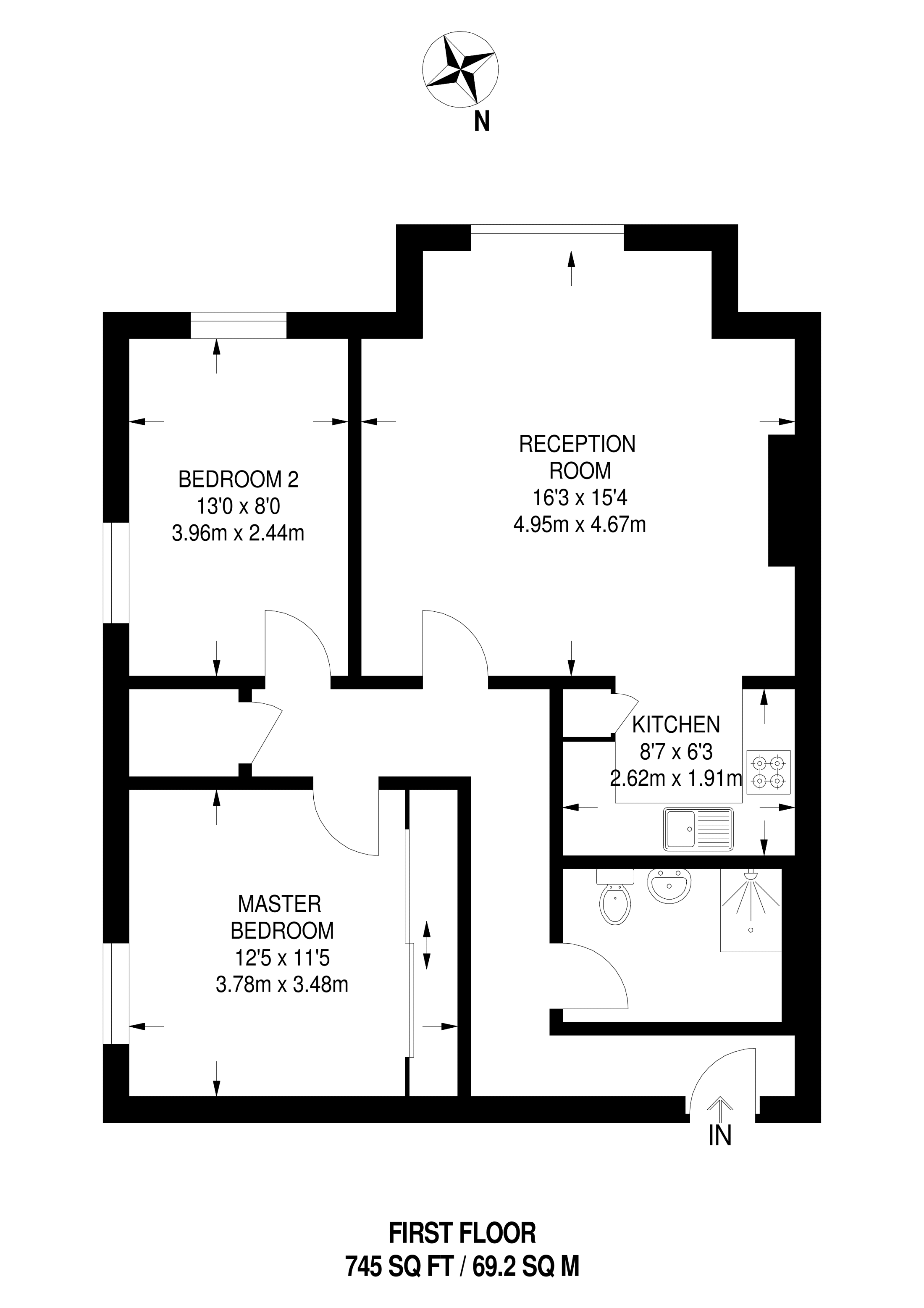 2 Bedrooms Flat to rent in King's Road, Wimbledon SW19