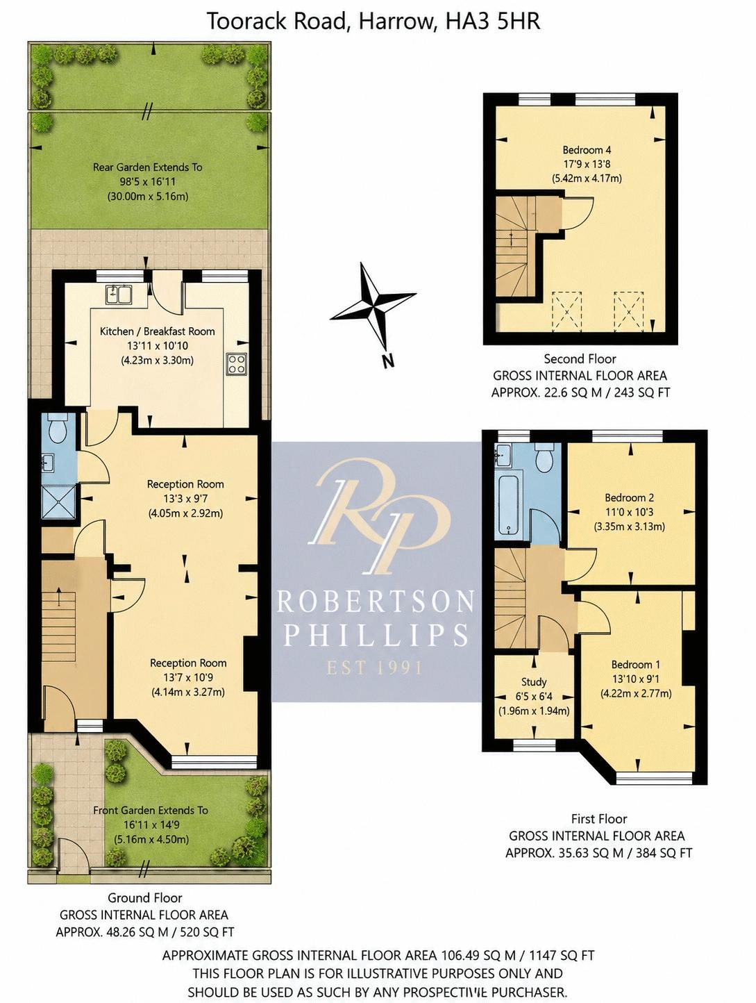 37, Toorack Road, Harrow floorplan